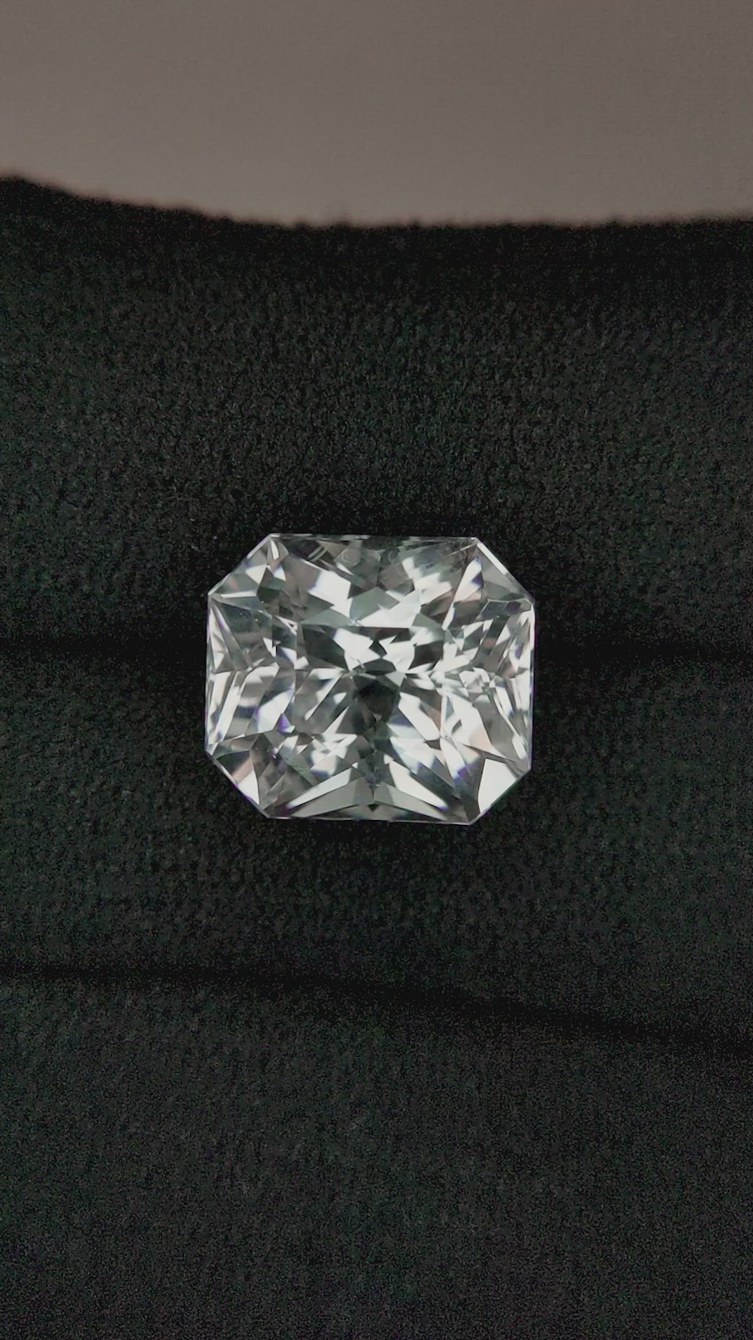 8.03 Ct. White Sapphire from Ceylon (Sri Lanka) Size Video