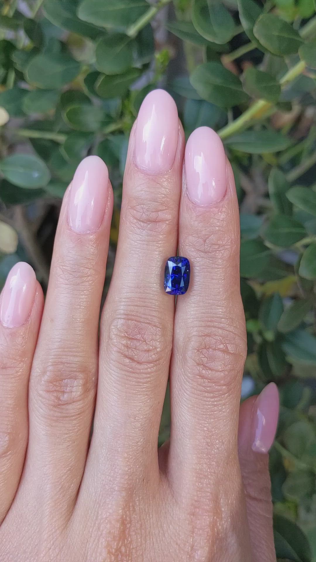 3.08 Ct. Blue Sapphire from Ceylon (Sri Lanka) Size Video