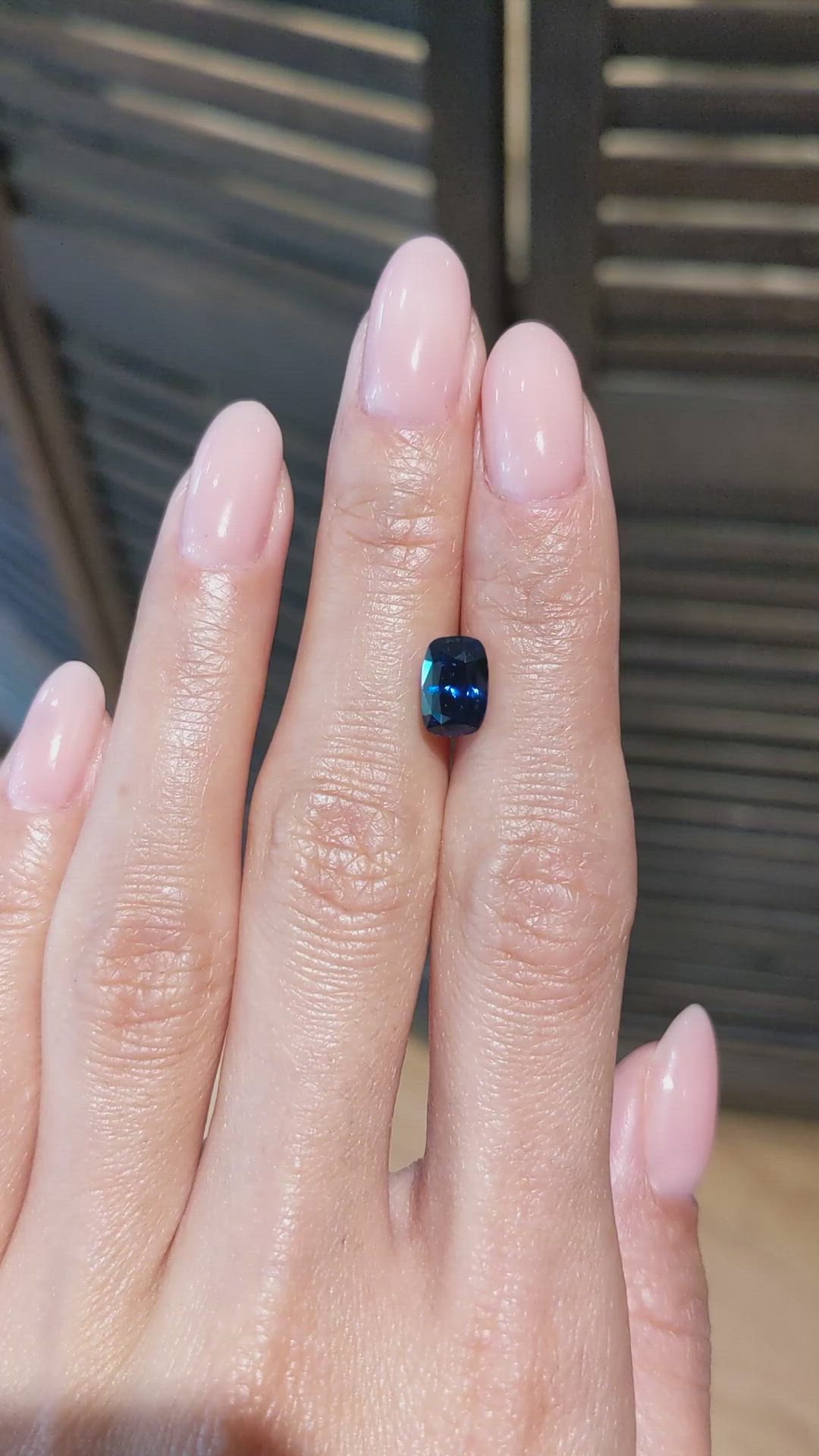 3.08 Ct. Blue Sapphire from Ceylon (Sri Lanka) Size Video