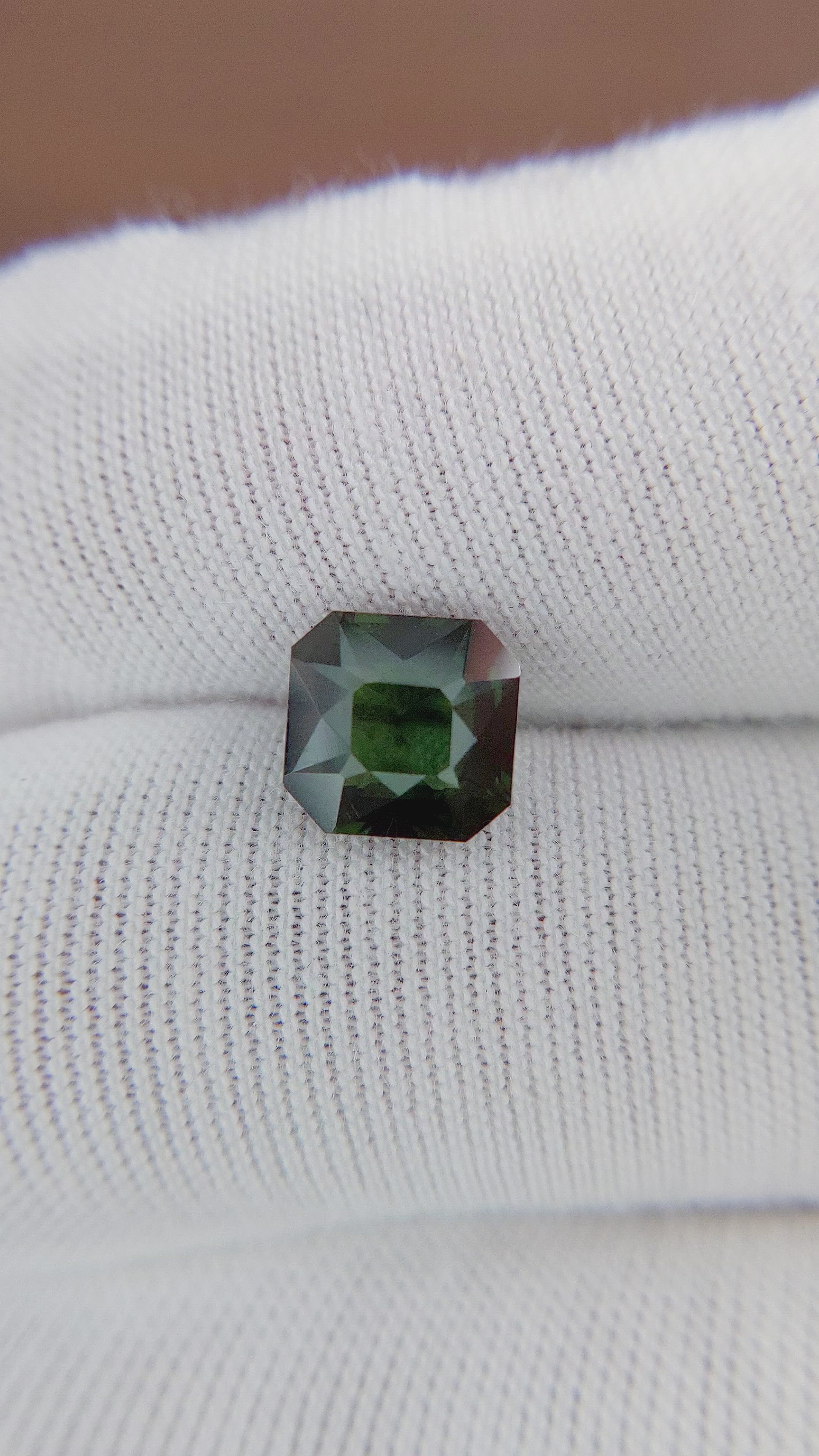 2.08 Ct. Green Sapphire from Africa Size Video