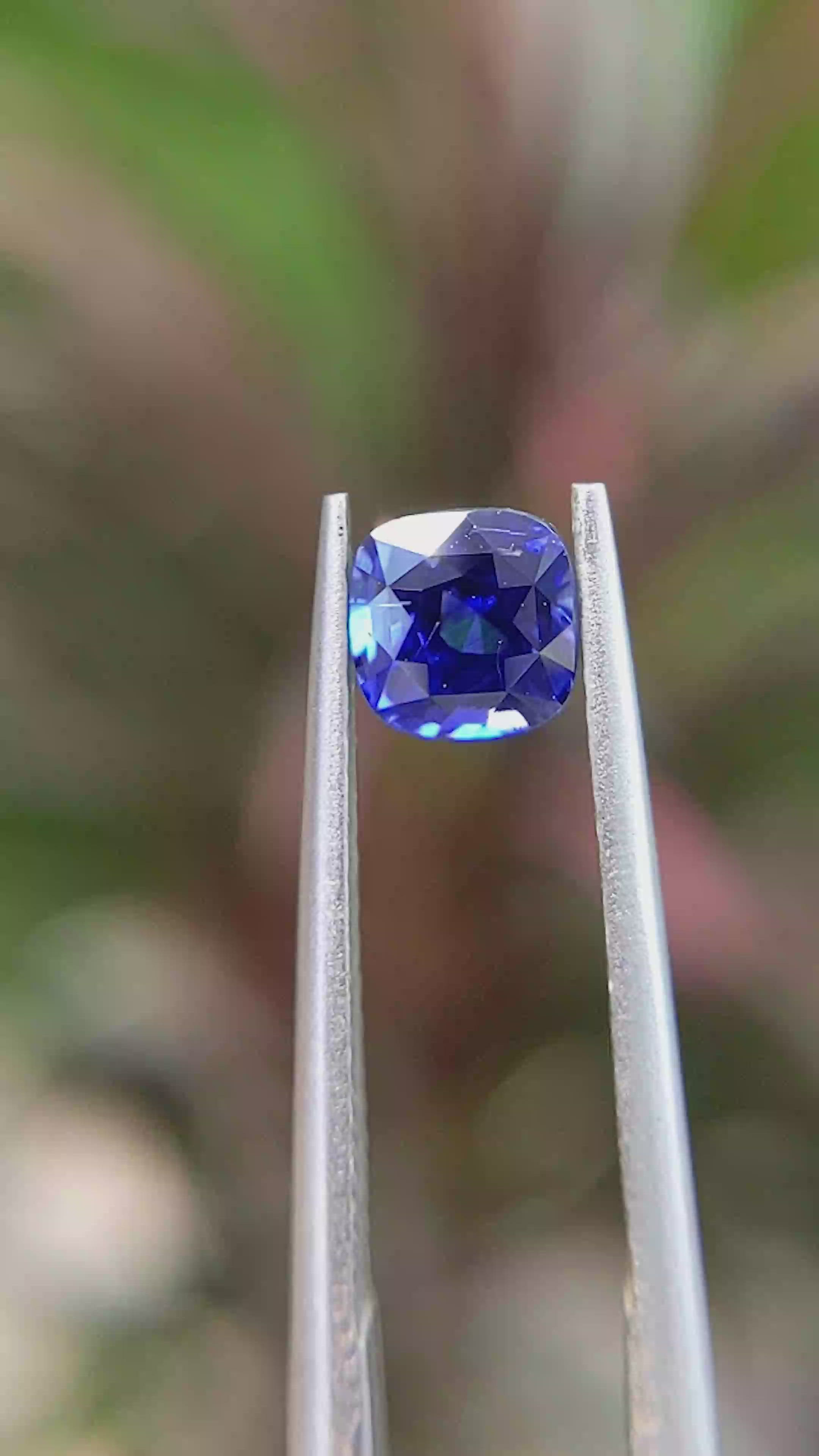 1.09 Ct. Blue Sapphire from Ceylon (Sri Lanka) Size Video