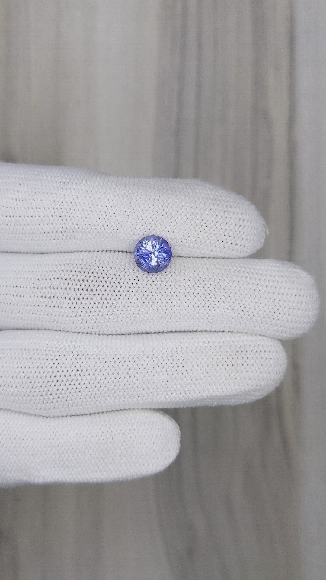 2.14 Ct. Blue Sapphire from Ceylon (Sri Lanka) Size Video