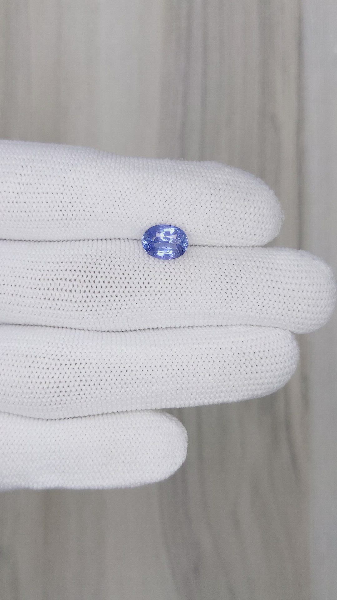 2.02 Ct. Blue Sapphire from Ceylon (Sri Lanka) Size Video