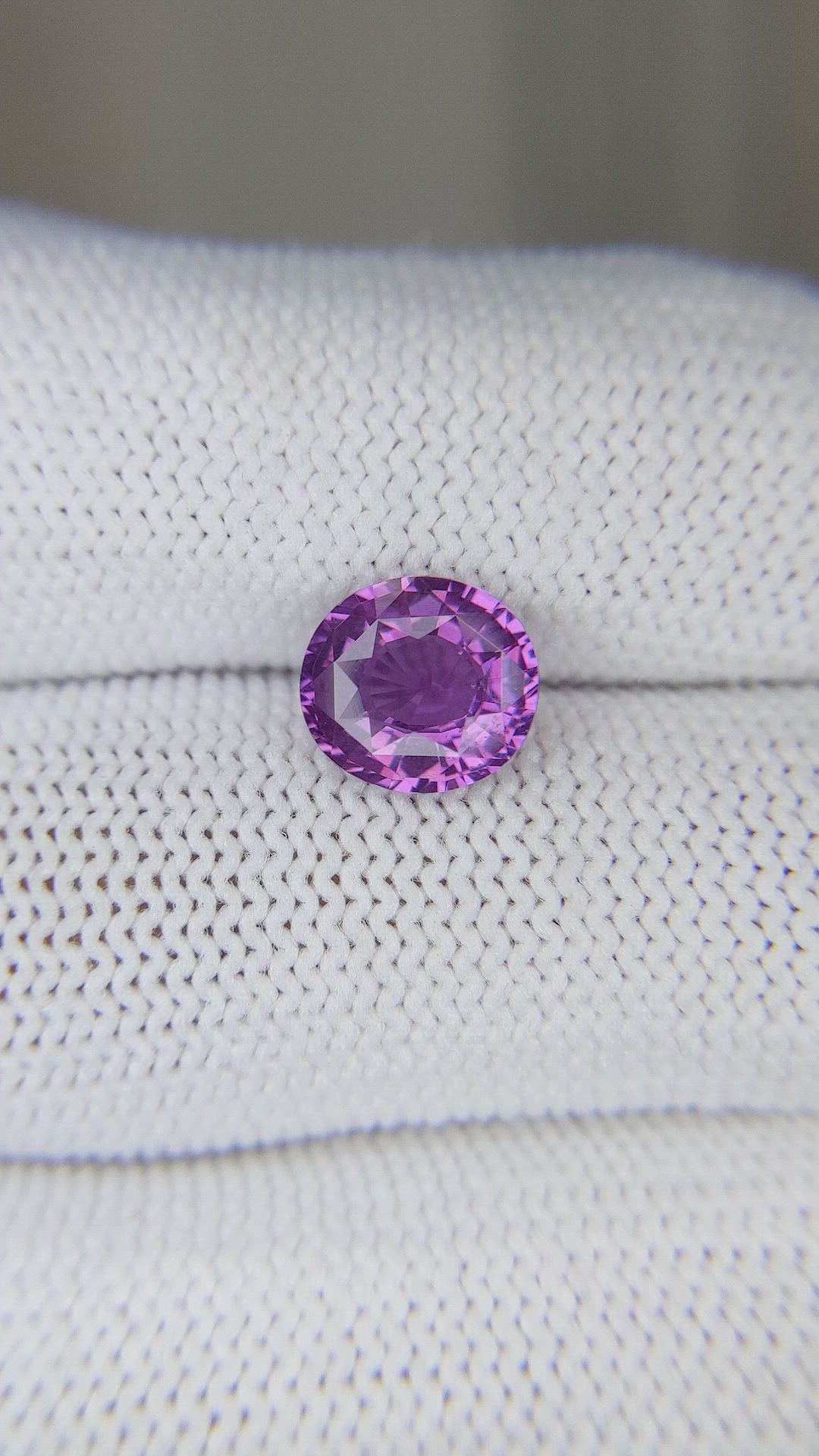 2.22 Ct. Purple Sapphire from Ceylon (Sri Lanka) Size Video
