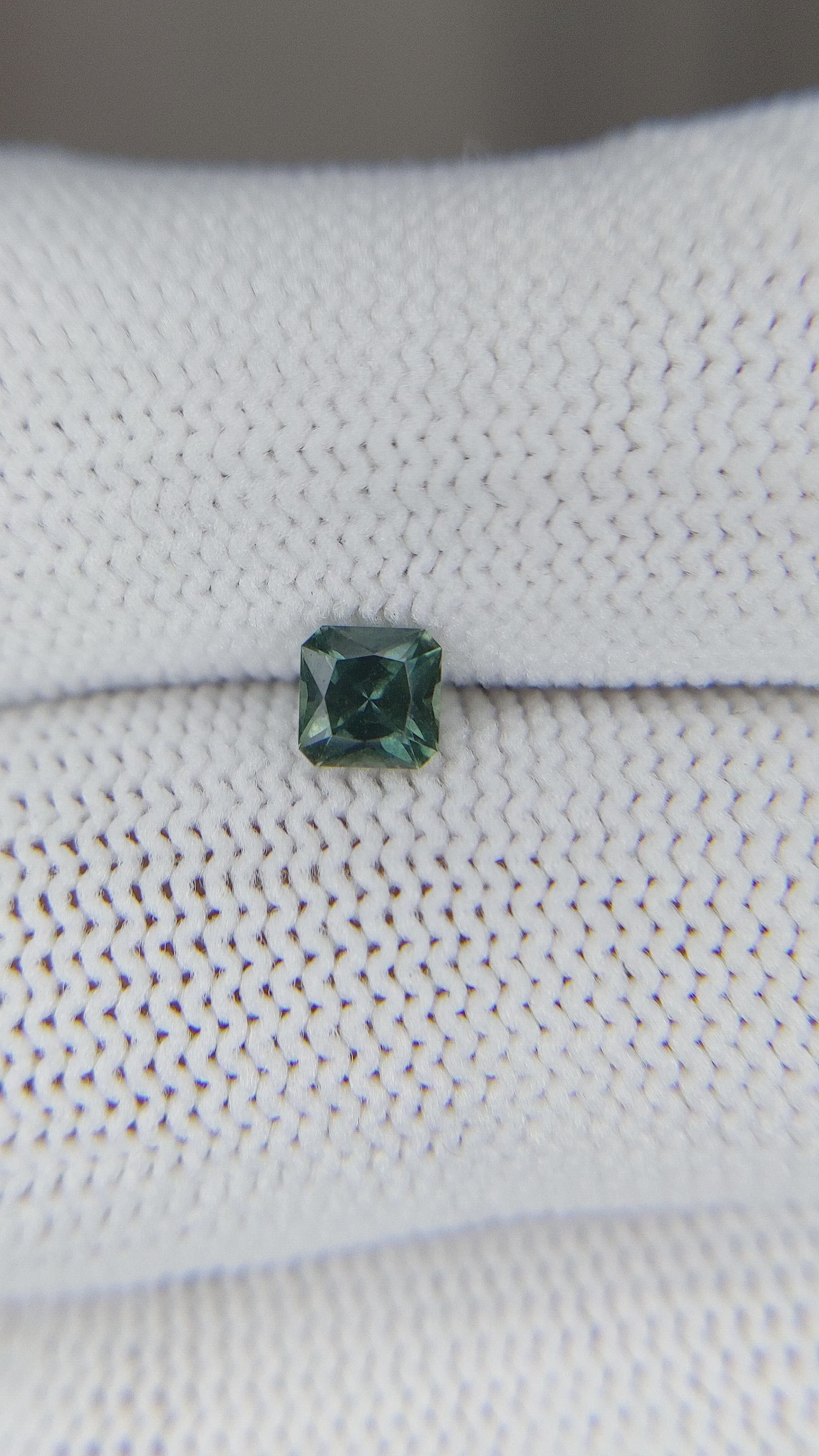 0.43 Ct. Bluish Green Sapphire from Ceylon (Sri Lanka) Size Video