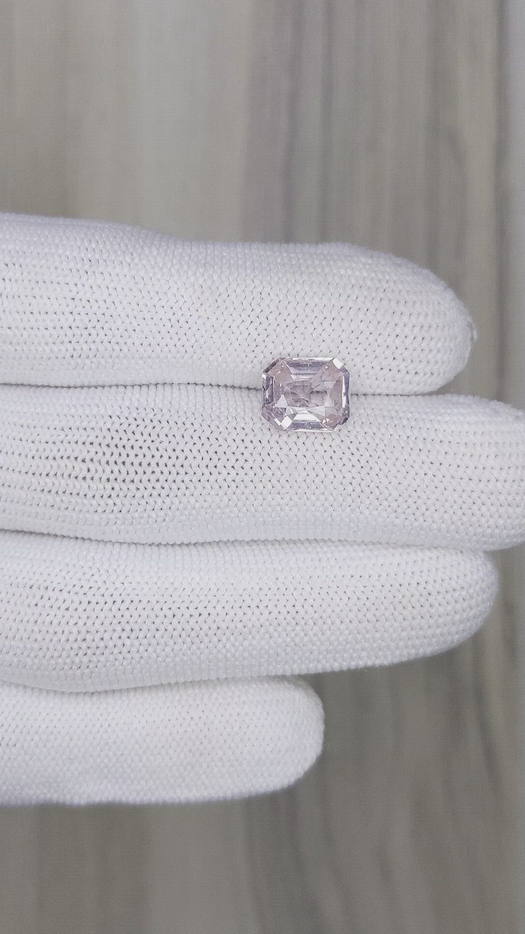 2.97 Ct. Pink Sapphire from Ceylon (Sri Lanka) Size Video