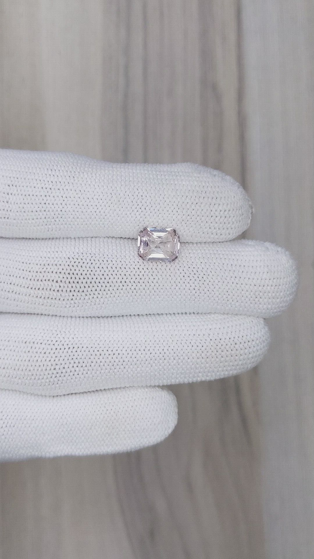 2.52 Ct. Pink Sapphire from Ceylon (Sri Lanka) Size Video