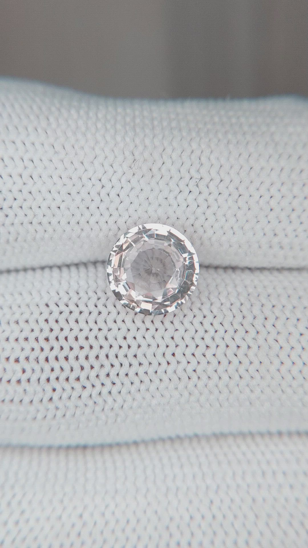 2.51 Ct. Peach Sapphire from Ceylon (Sri Lanka) Size Video