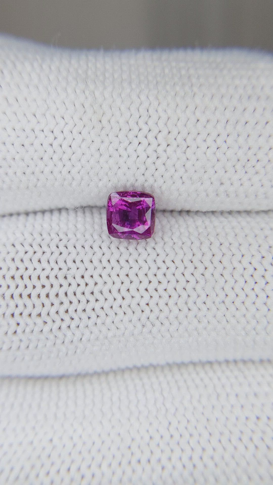 0.75 Ct. Purplish Pink Sapphire from Ceylon (Sri Lanka) Size Video