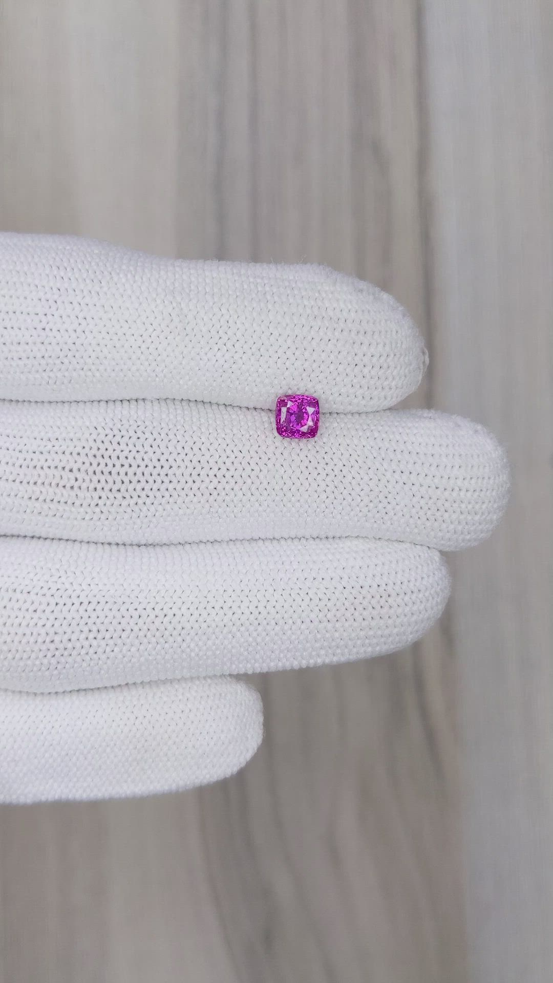 0.75 Ct. Purplish Pink Sapphire from Ceylon (Sri Lanka) Size Video