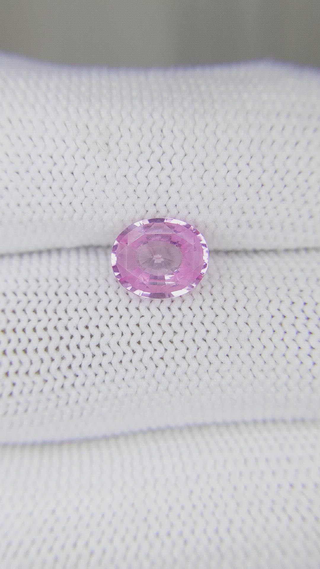 1.82 Ct. Pink Sapphire from Ceylon (Sri Lanka) Size Video