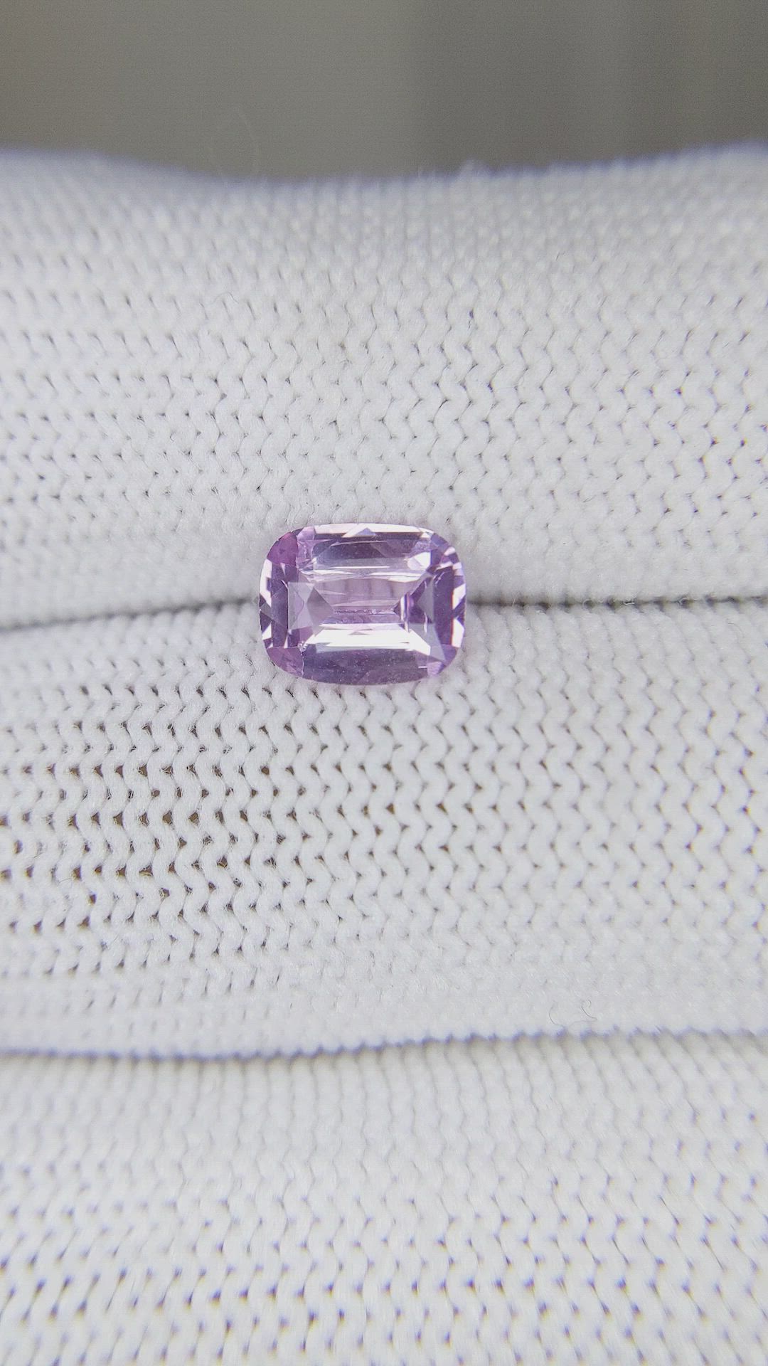 1.34 Ct. Pinkish Purple Sapphire from Ceylon (Sri Lanka) Size Video