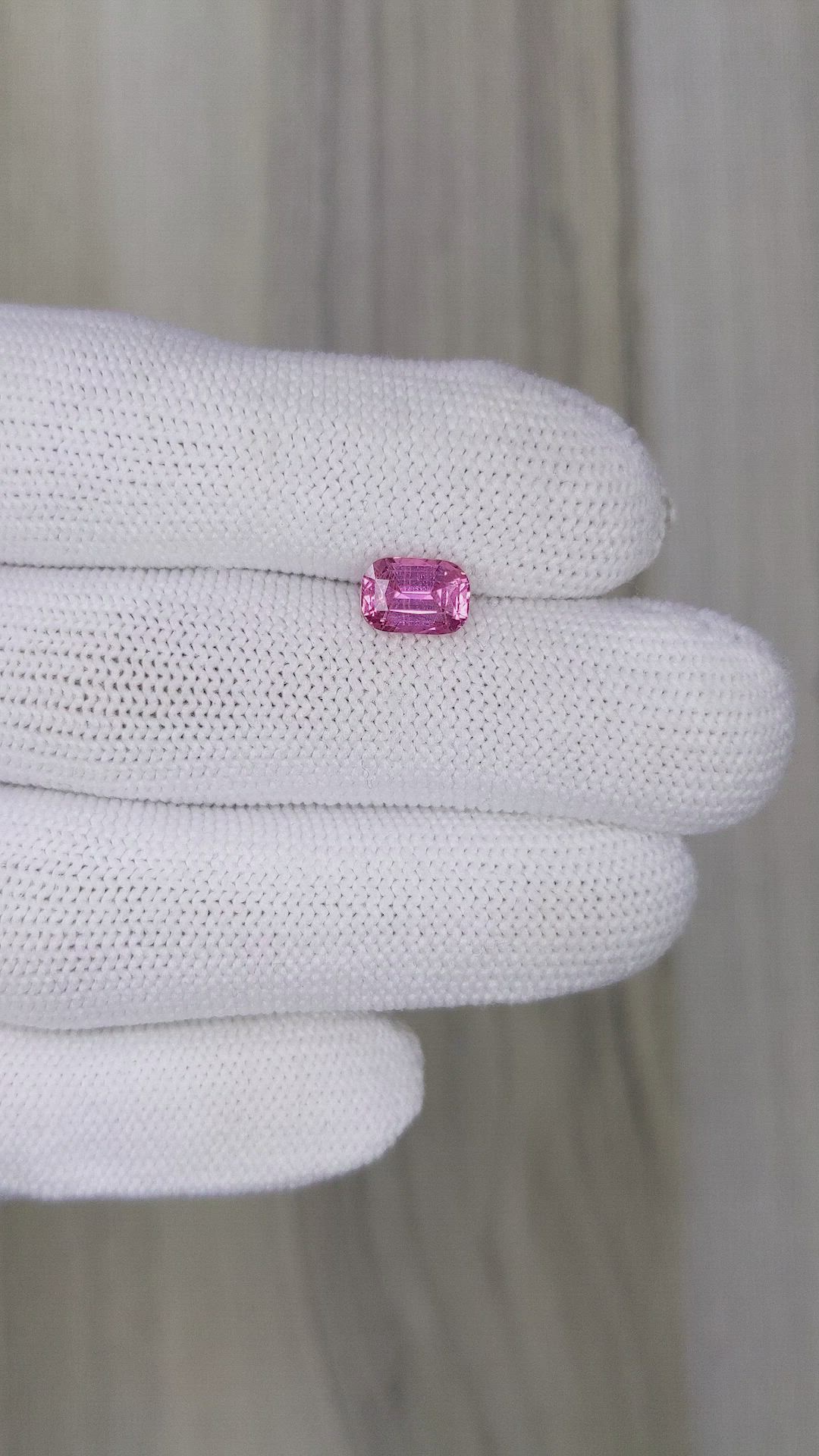 1.71 Ct. Pink Sapphire from Ceylon (Sri Lanka) Size Video