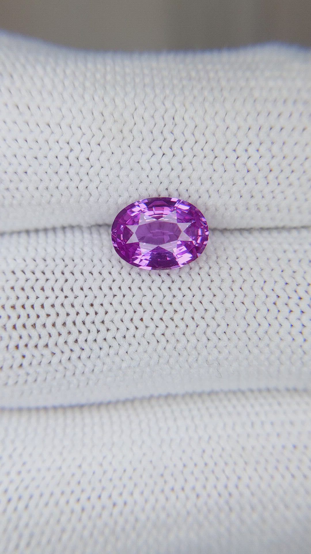 2.05 Ct. Pinkish Purple Sapphire from Ceylon (Sri Lanka) Size Video
