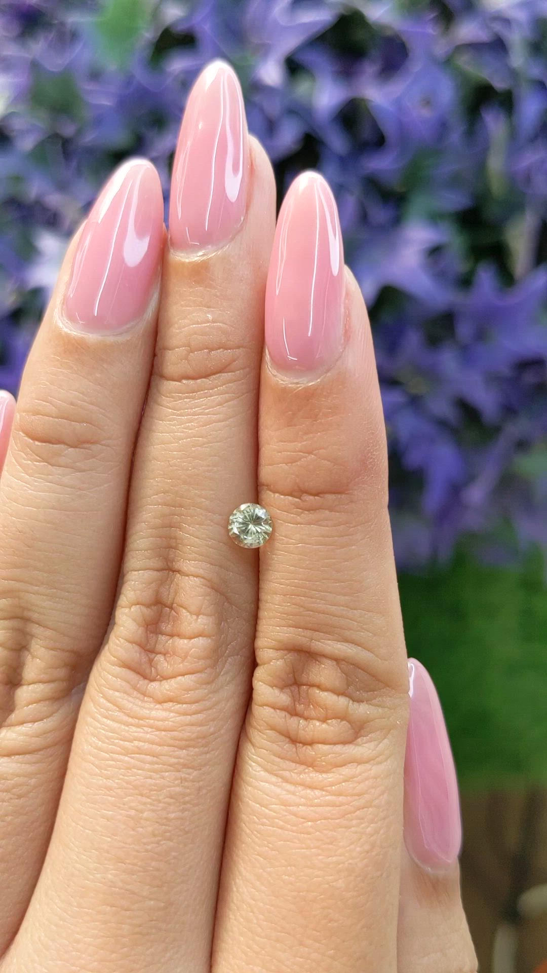 0.53 Ct. Green Sapphire from Ceylon (Sri Lanka) Size Video
