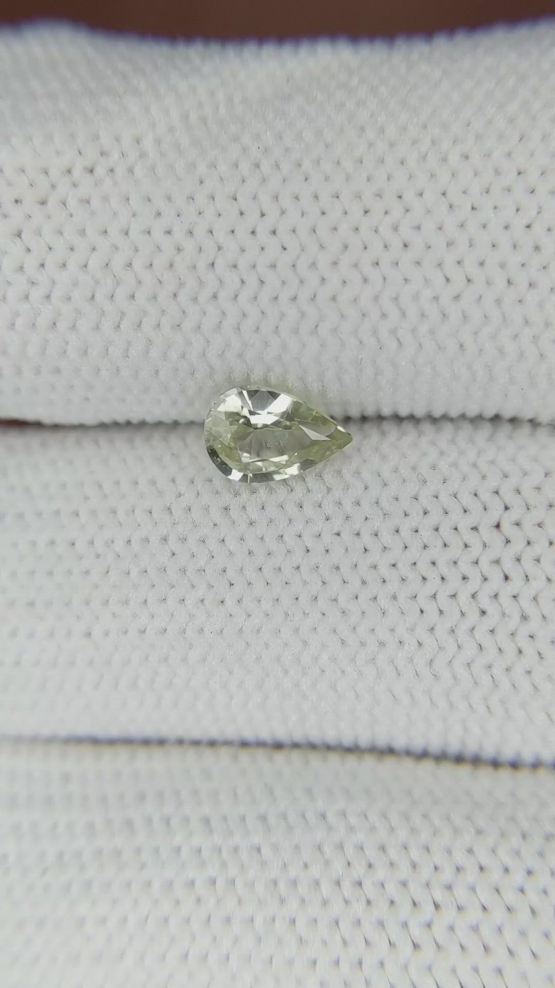 0.76 Ct. Green Sapphire from Madagascar Size Video