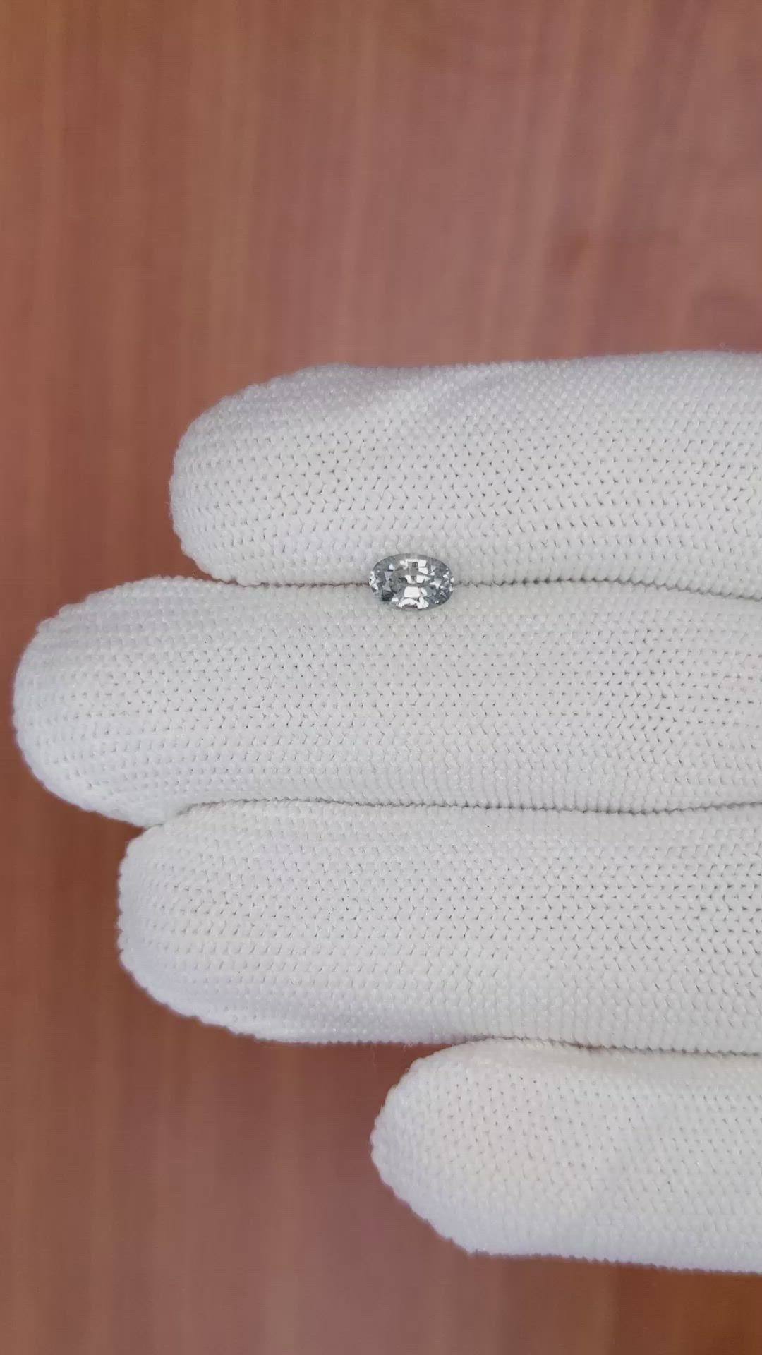 0.71 Ct. Green Sapphire from Ceylon (Sri Lanka) Size Video