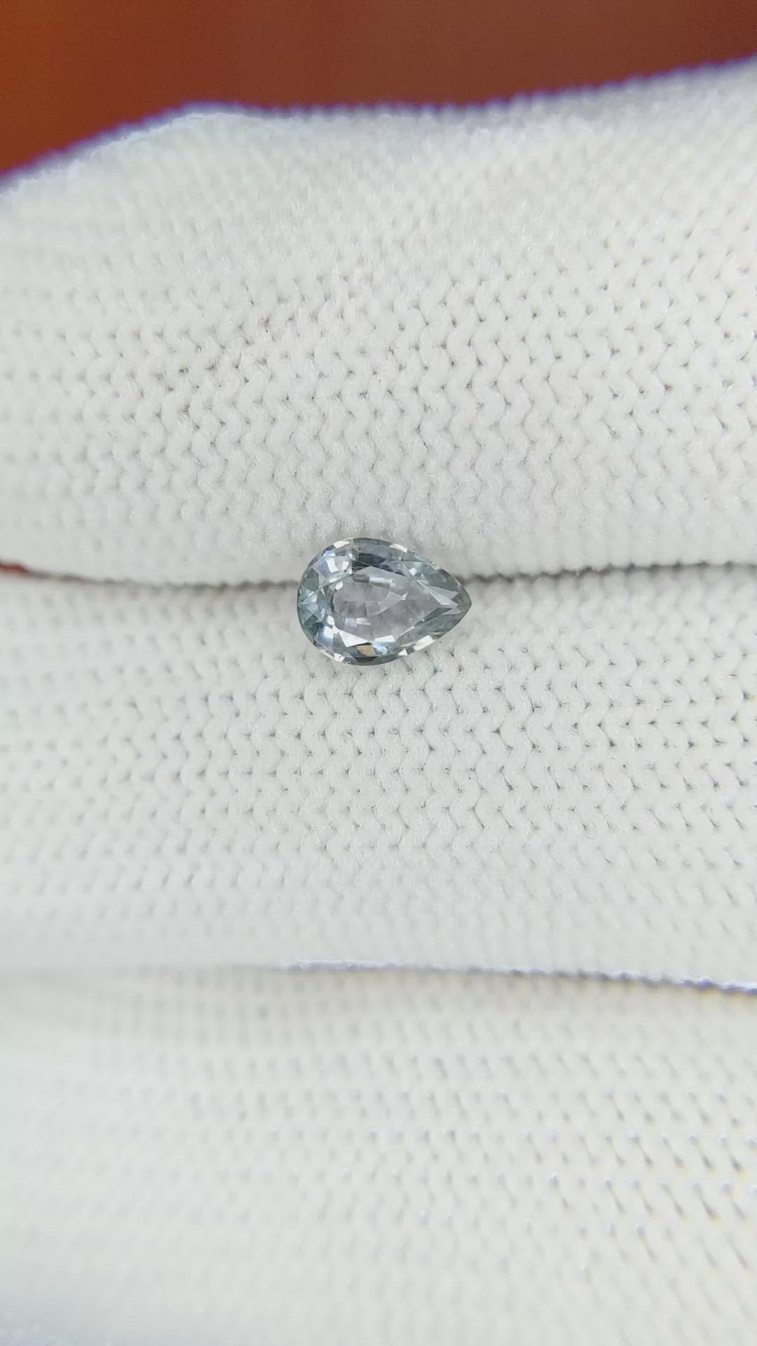 0.74 Ct. Greyish Blue Sapphire from Ceylon (Sri Lanka) Size Video