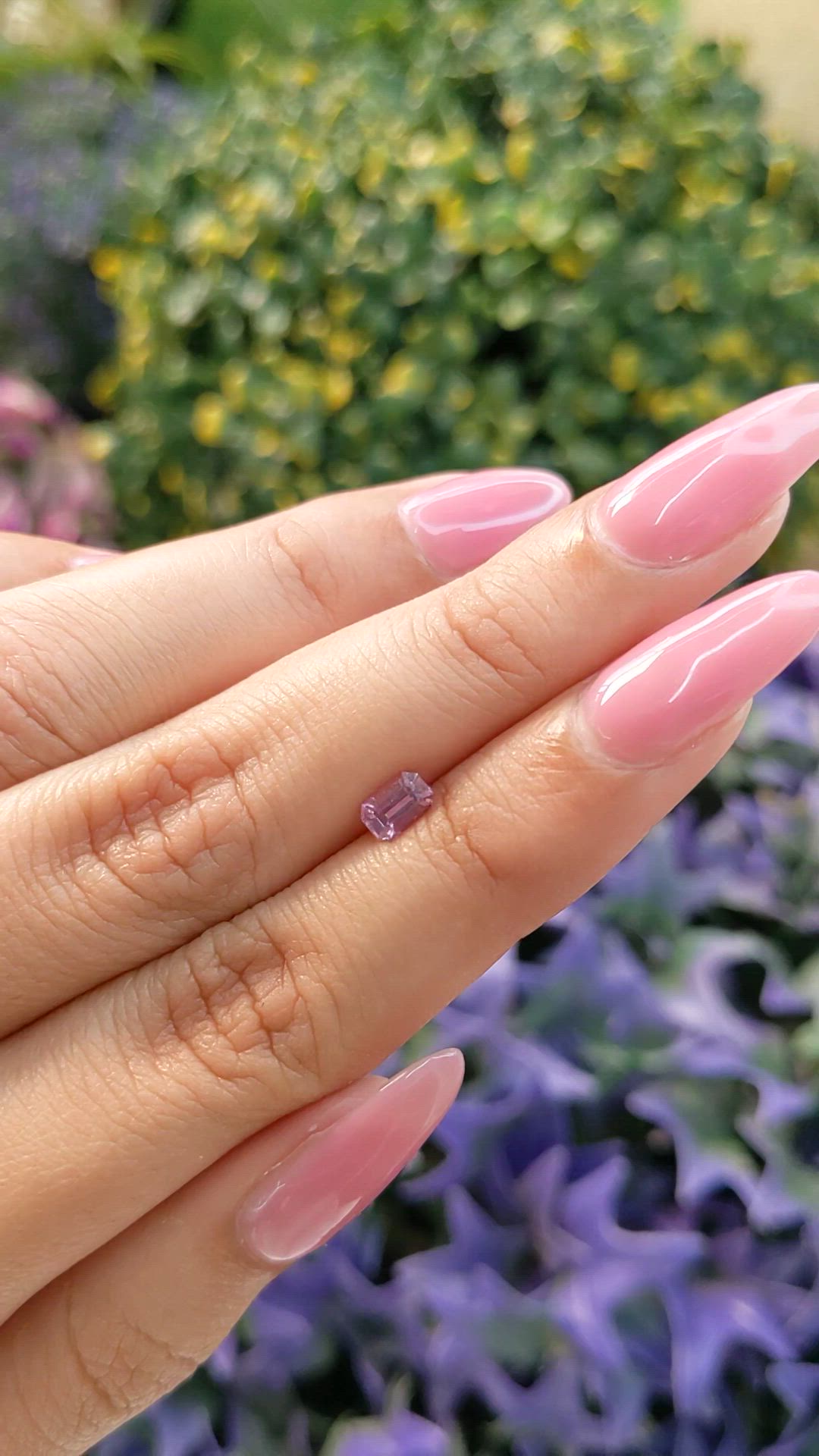 0.49 Ct. Pink Sapphire from Ceylon (Sri Lanka) Size Video