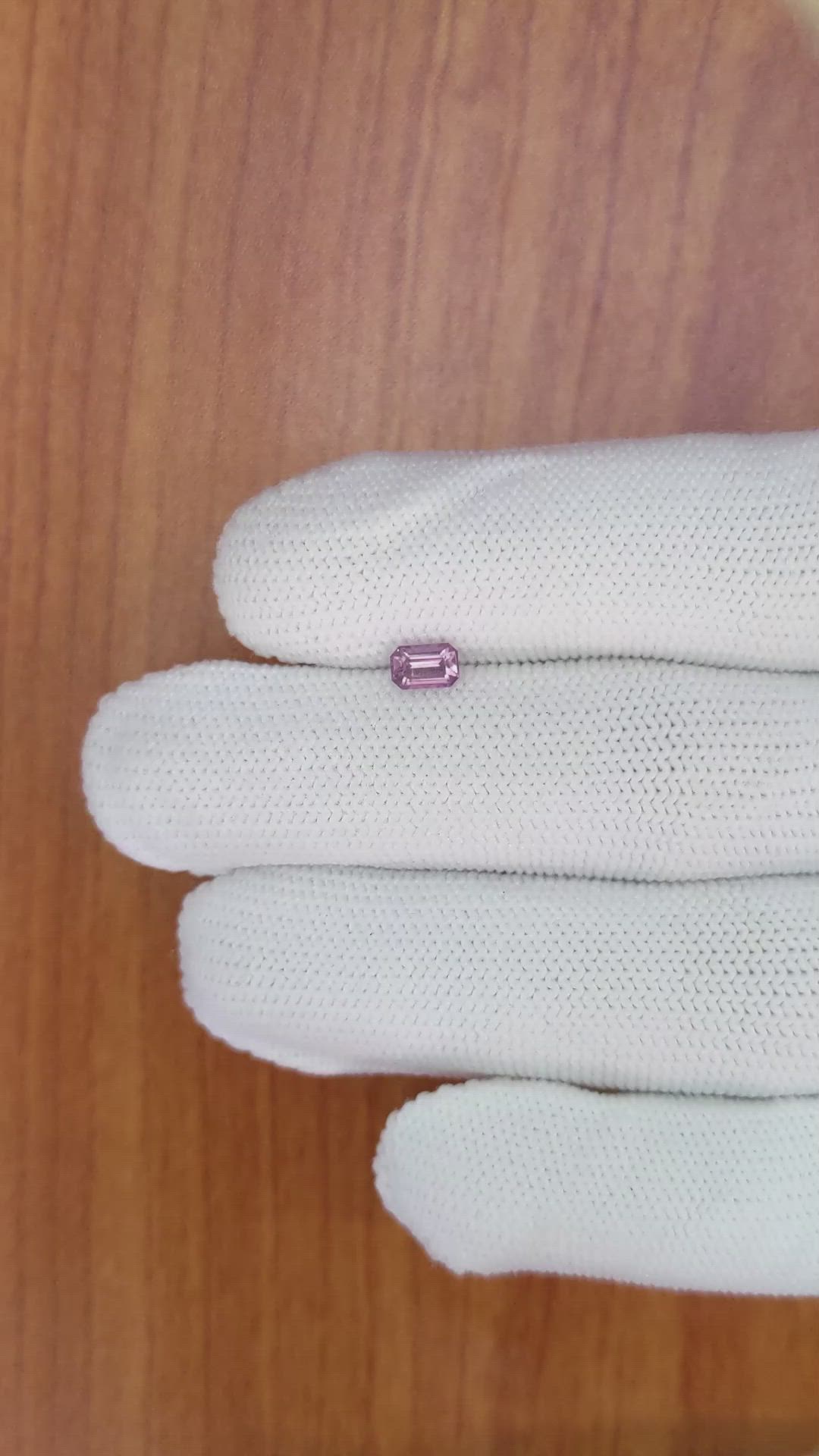 0.49 Ct. Pink Sapphire from Ceylon (Sri Lanka) Size Video