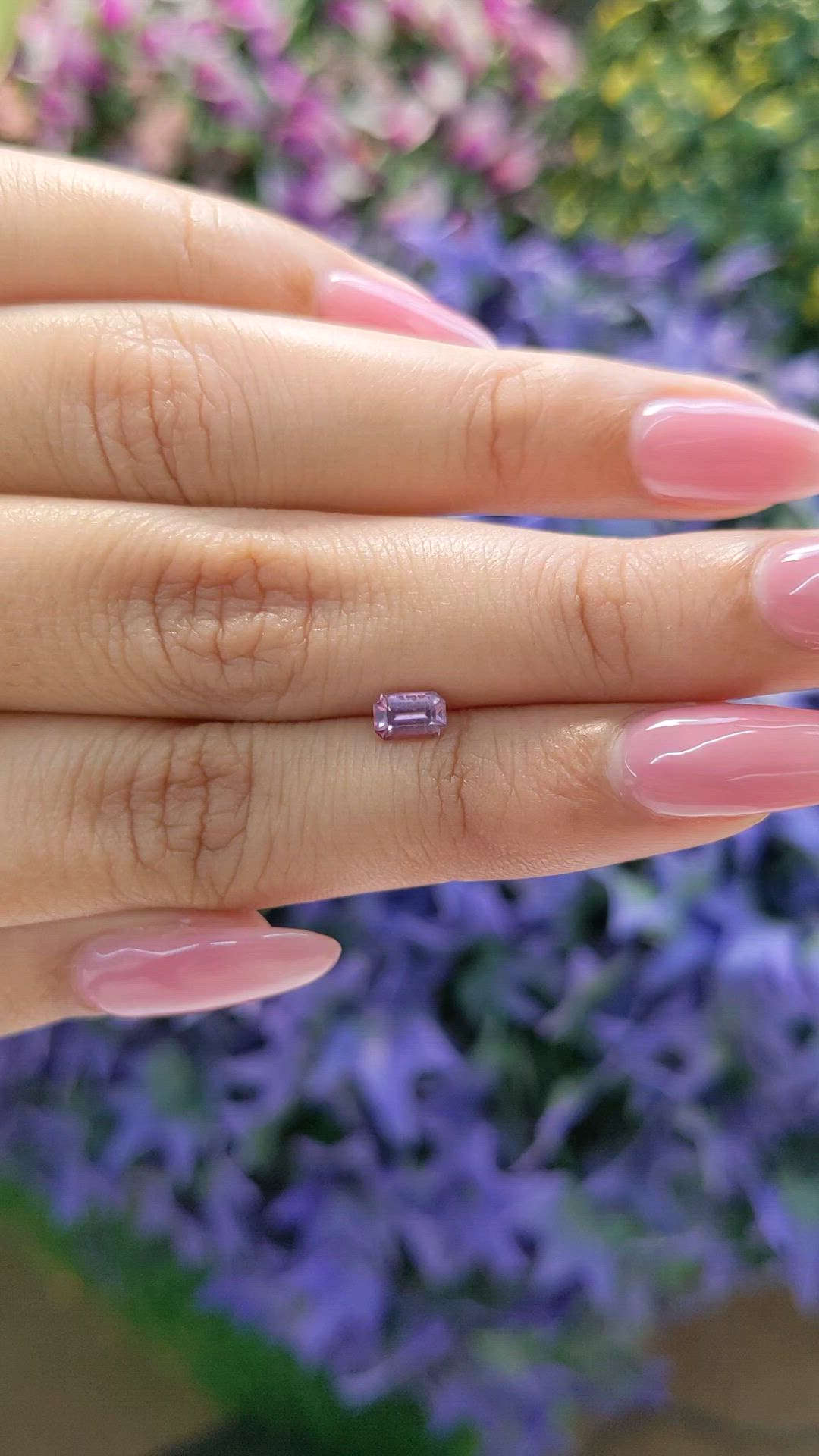 0.49 Ct. Pink Sapphire from Ceylon (Sri Lanka) Size Video