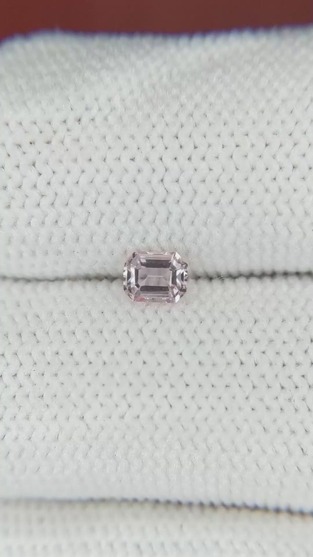 0.40 Ct. Pink Sapphire from Ceylon (Sri Lanka) Size Video