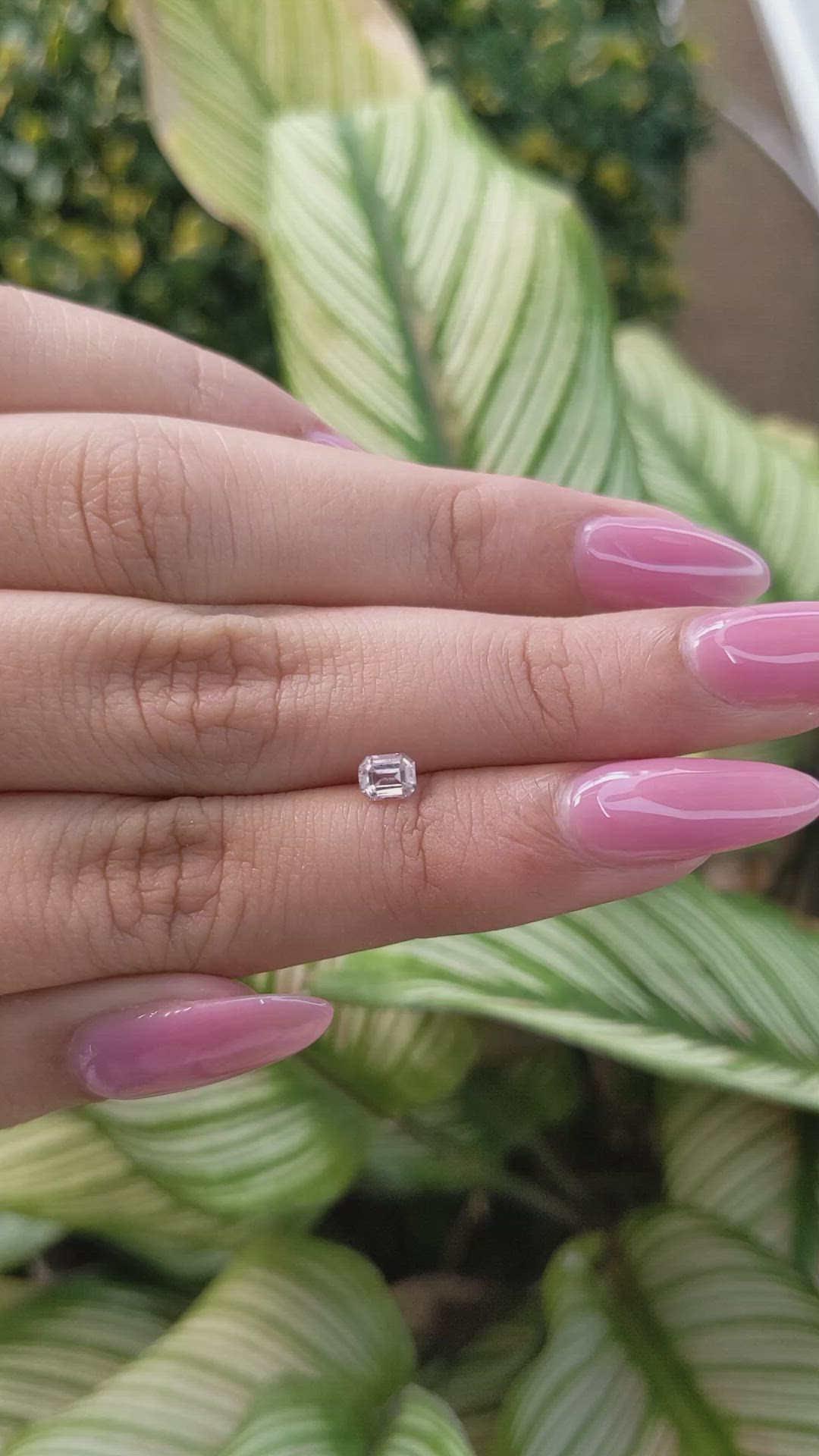 0.40 Ct. Pink Sapphire from Ceylon (Sri Lanka) Size Video