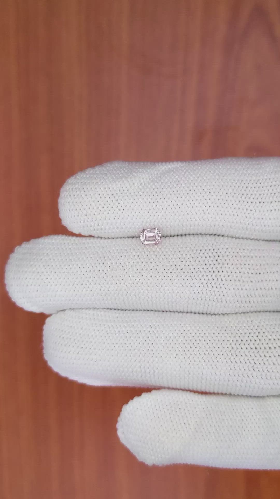 0.40 Ct. Pink Sapphire from Ceylon (Sri Lanka) Size Video