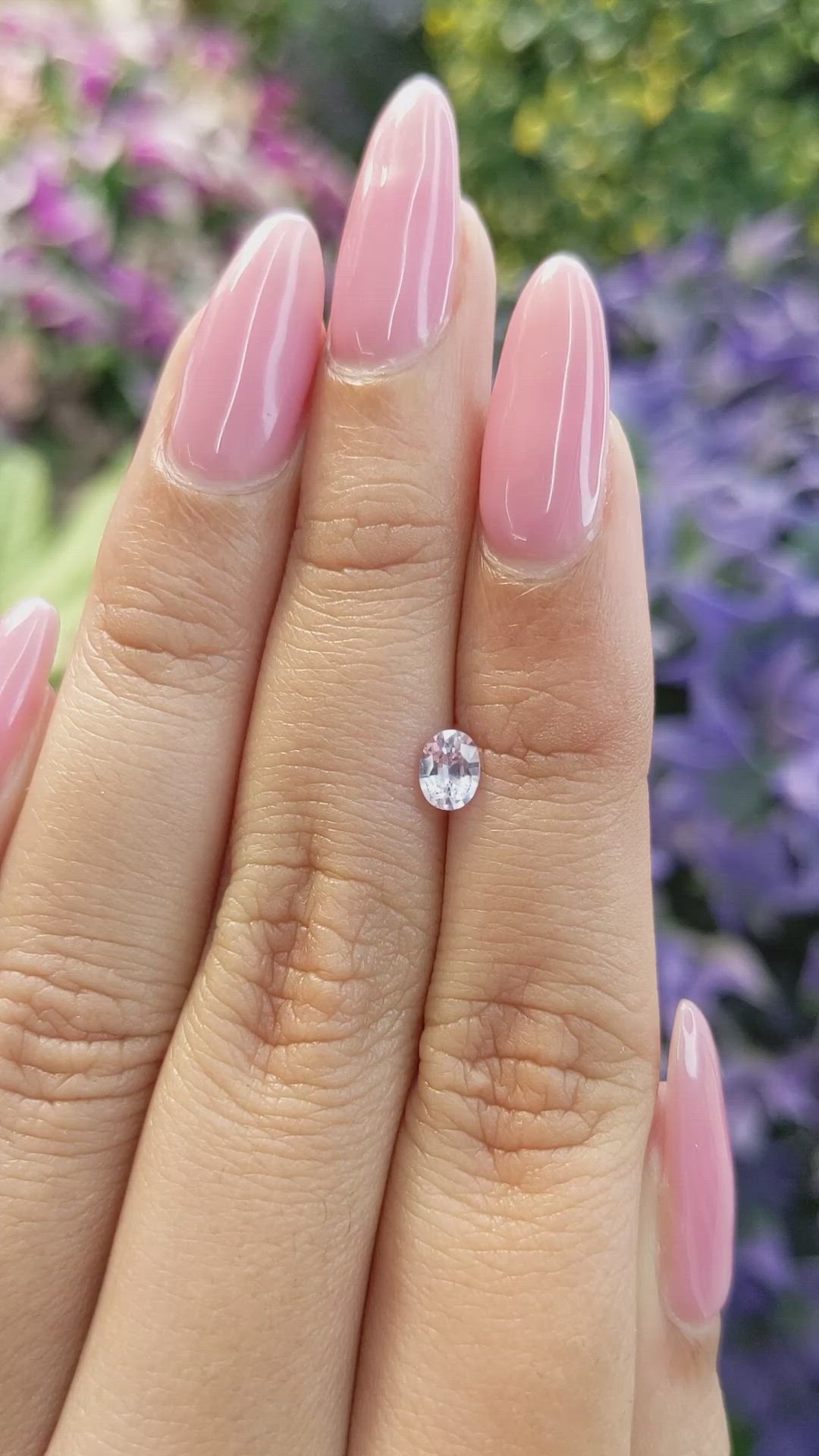 0.42 Ct. Purple Sapphire from Ceylon (Sri Lanka) Size Video
