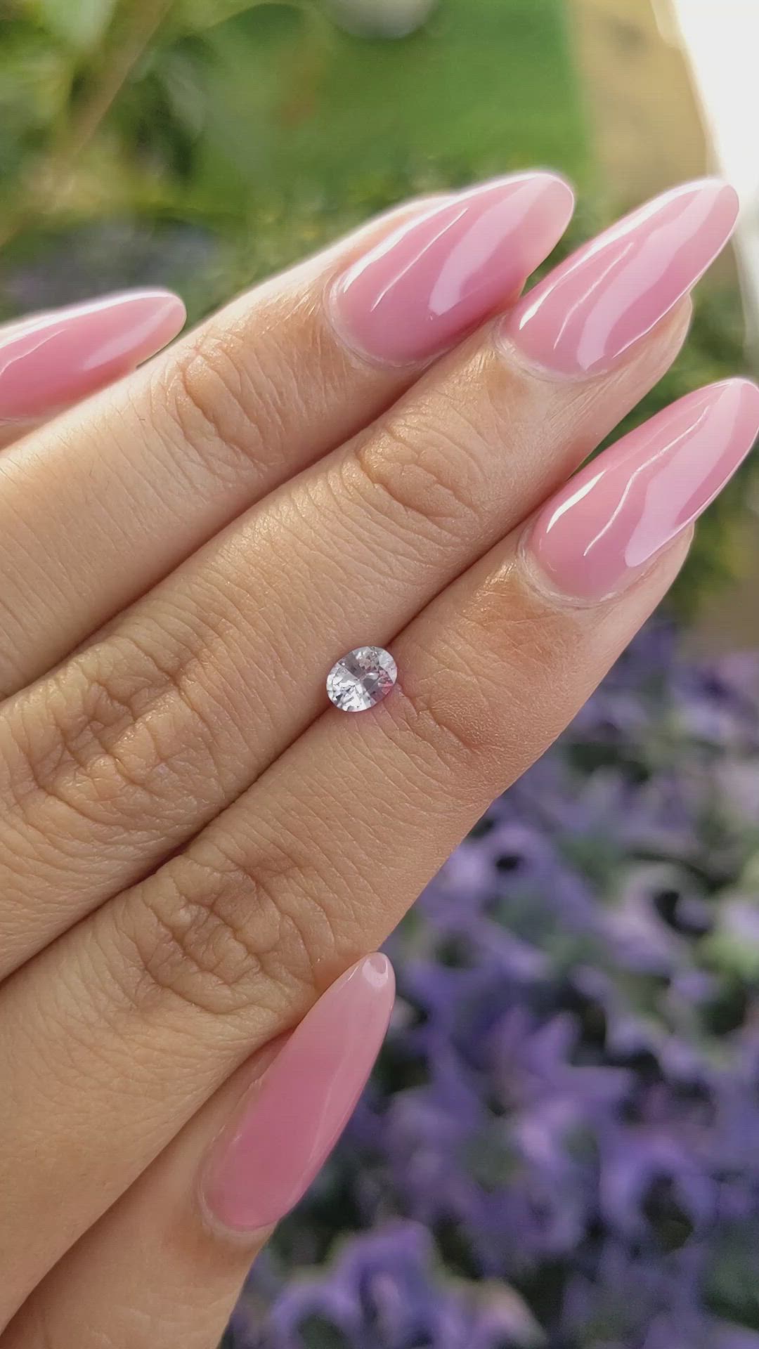 0.42 Ct. Purple Sapphire from Ceylon (Sri Lanka) Size Video
