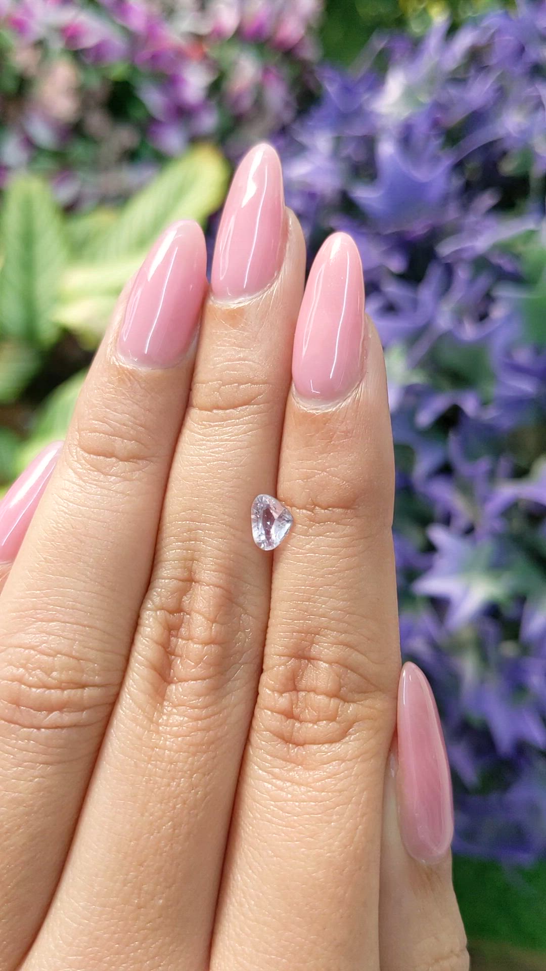 0.77 Ct. Pink Sapphire from Ceylon (Sri Lanka) Size Video