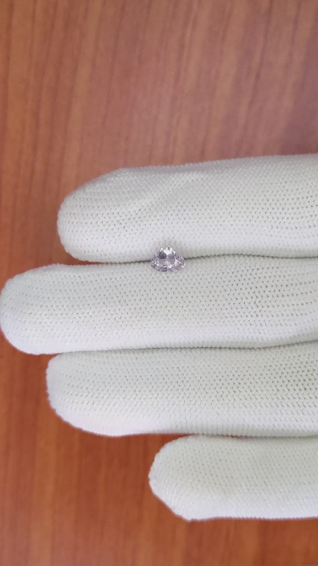 0.77 Ct. Pink Sapphire from Ceylon (Sri Lanka) Size Video