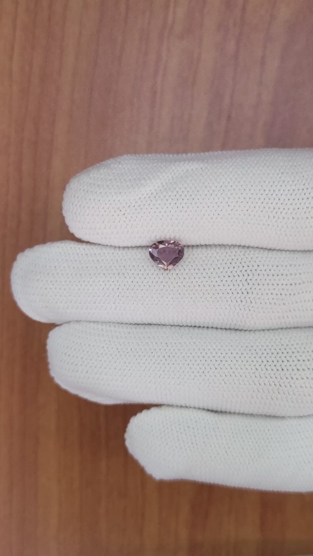 0.83 Ct. Pinkish Brown Sapphire from Ceylon (Sri Lanka) Size Video
