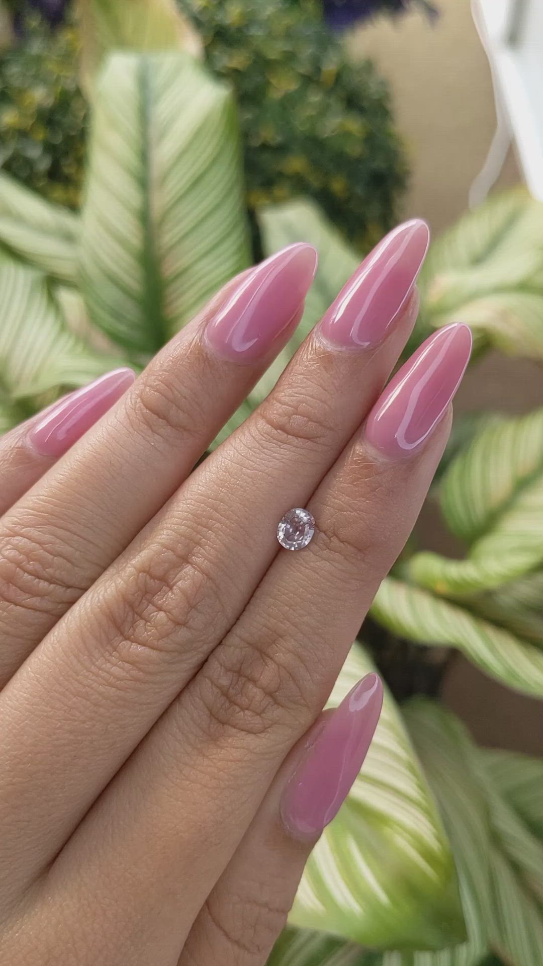 0.50 Ct. Pink Sapphire from Ceylon (Sri Lanka) Size Video