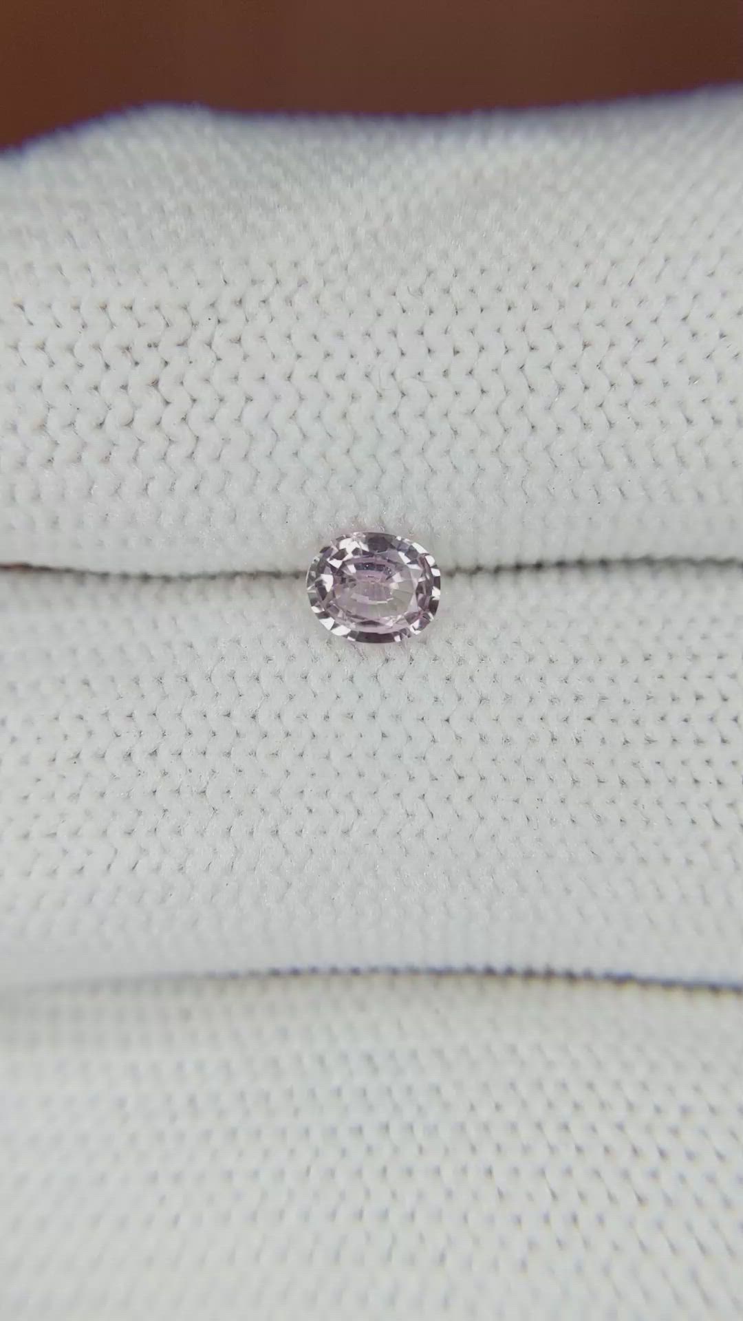 0.50 Ct. Pink Sapphire from Ceylon (Sri Lanka) Size Video