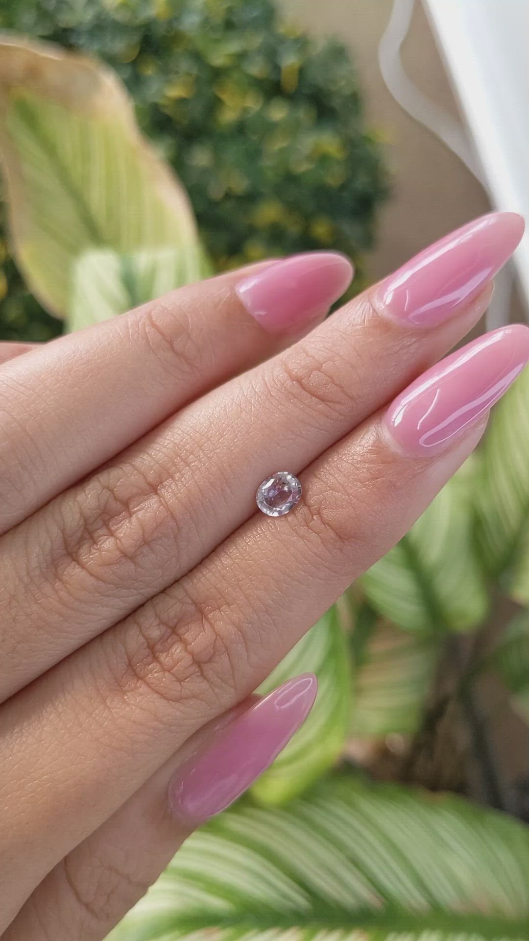 0.50 Ct. Pink Sapphire from Ceylon (Sri Lanka) Size Video