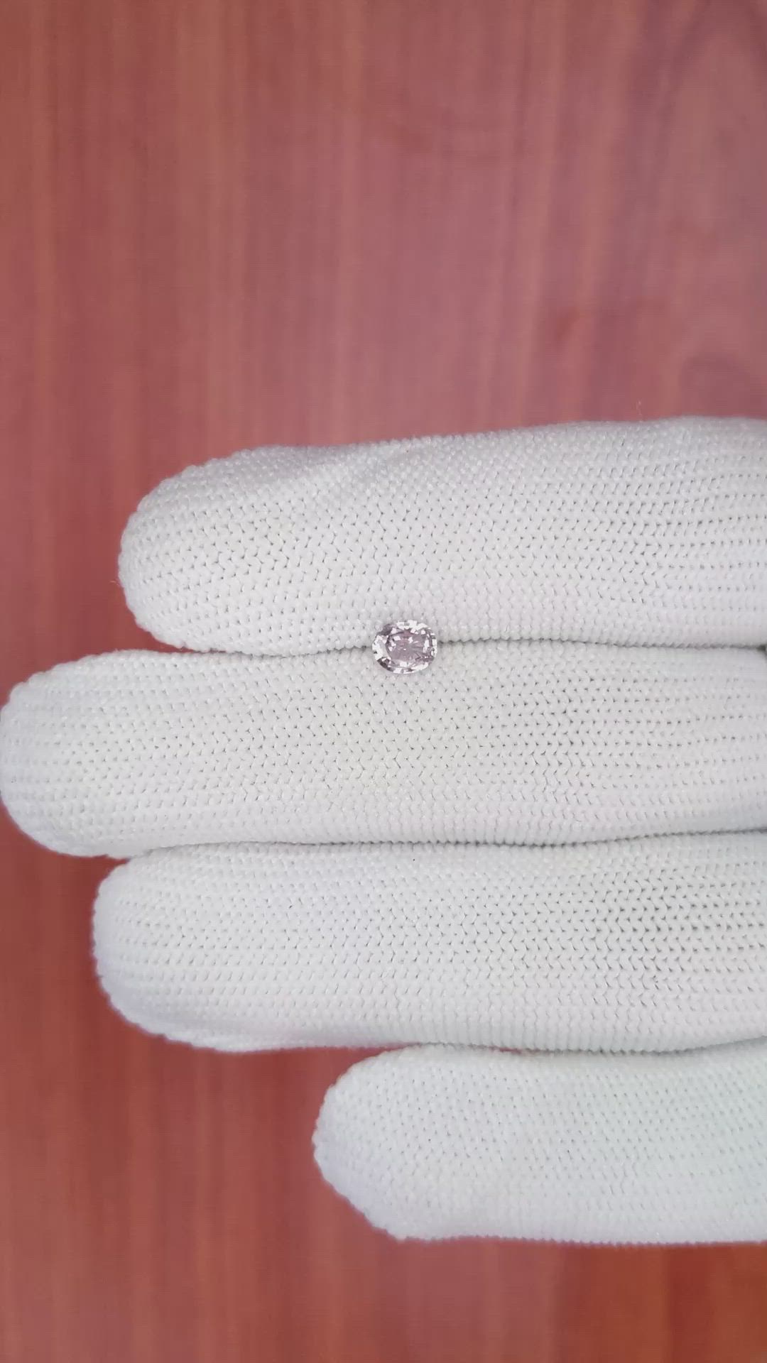 0.50 Ct. Pink Sapphire from Ceylon (Sri Lanka) Size Video