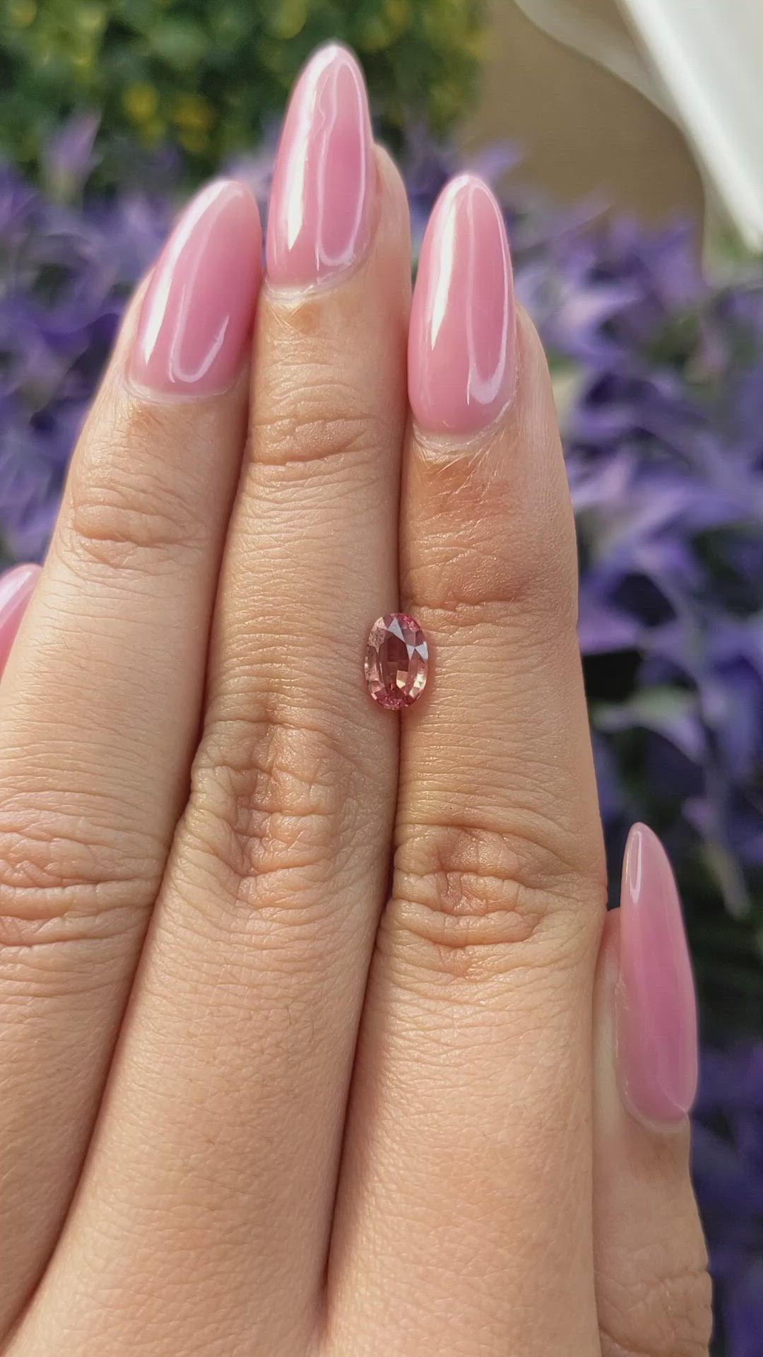 0.72 Ct. Orangish Brown Sapphire from Ceylon (Sri Lanka) Size Video
