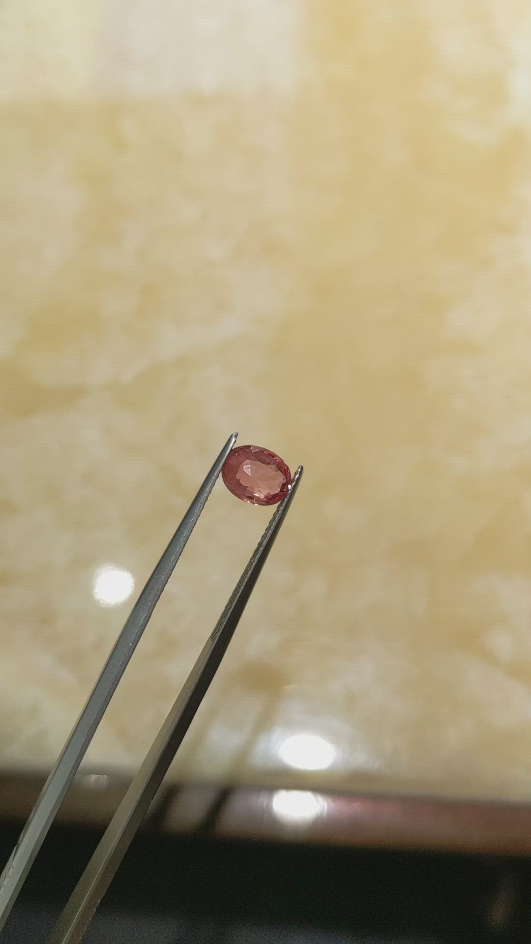 1.13 Ct. Padparadscha Sapphire from Ceylon (Sri Lanka) Size Video