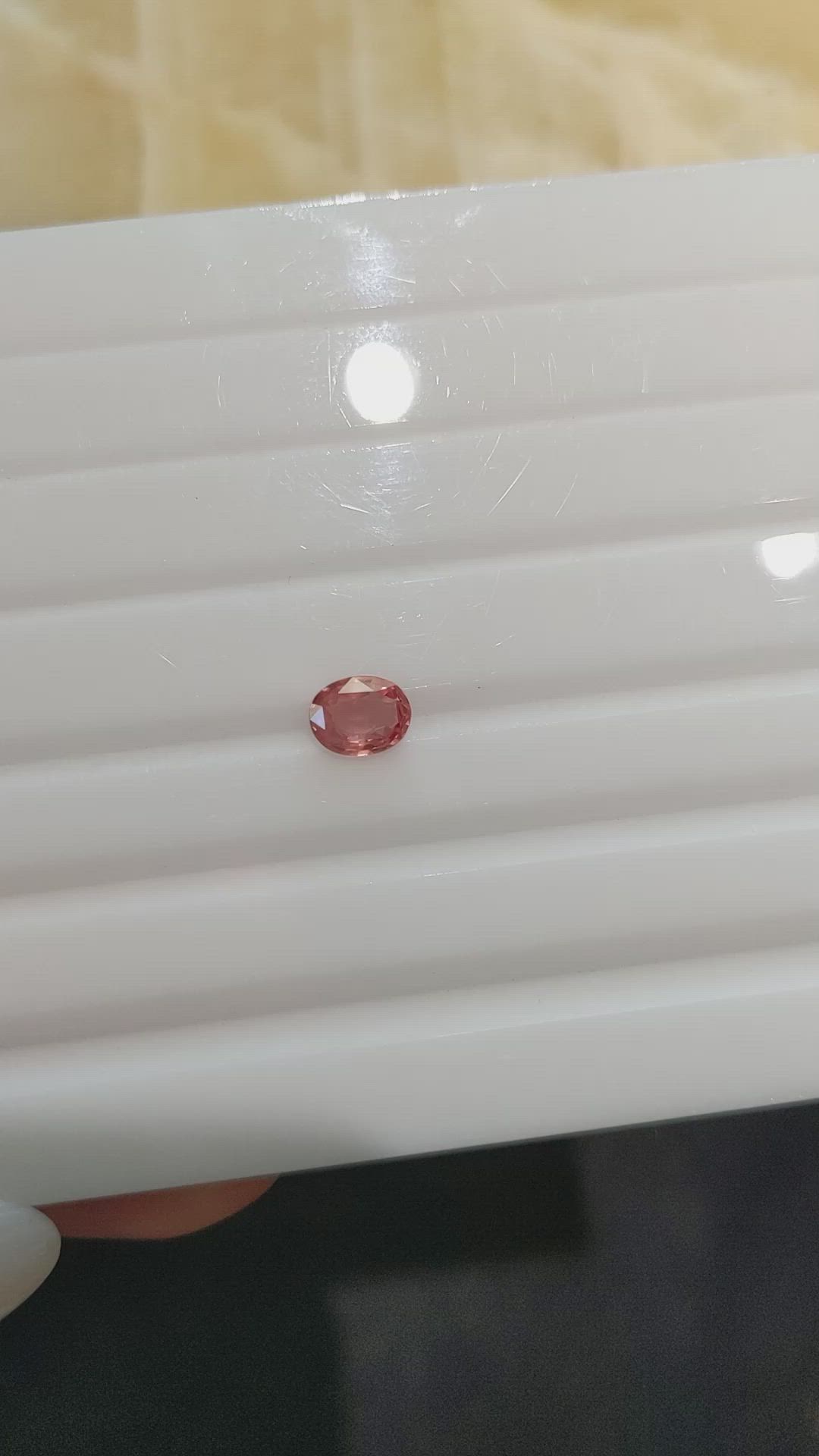 1.13 Ct. Padparadscha Sapphire from Ceylon (Sri Lanka) Size Video