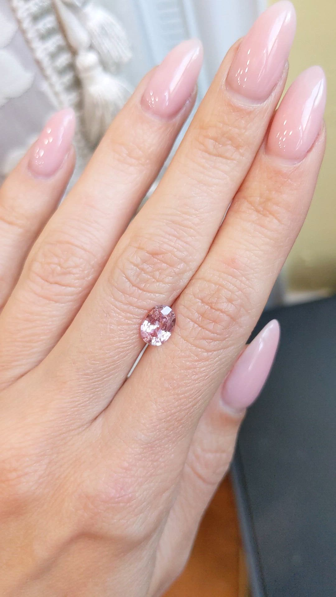 1.44 Ct. Pink Sapphire from Ceylon (Sri Lanka) Size Video