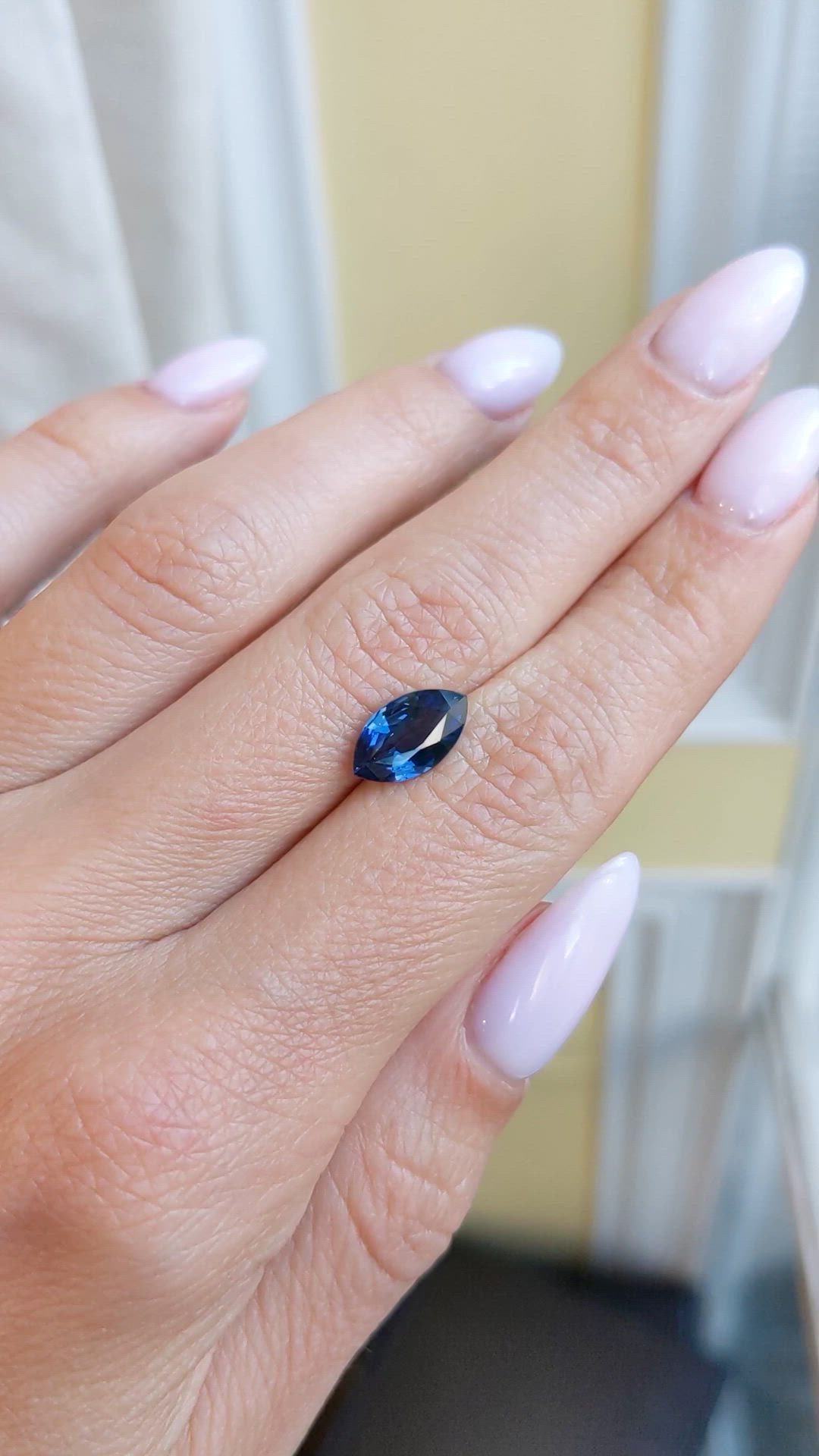 2.08 Ct. Blue Sapphire from Ethiopia Size Video
