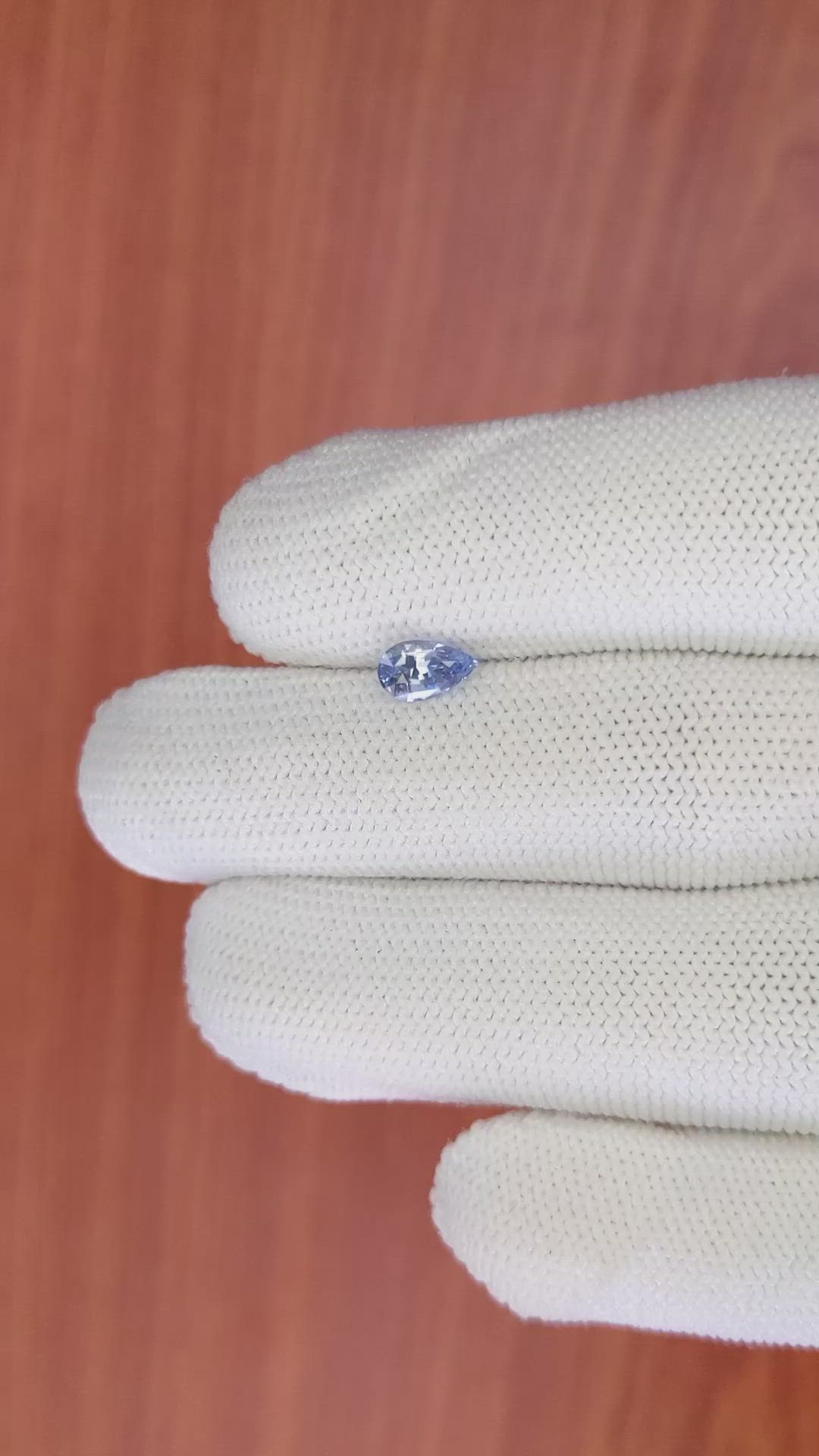0.89 Ct. Blue Sapphire from Ceylon (Sri Lanka) Size Video