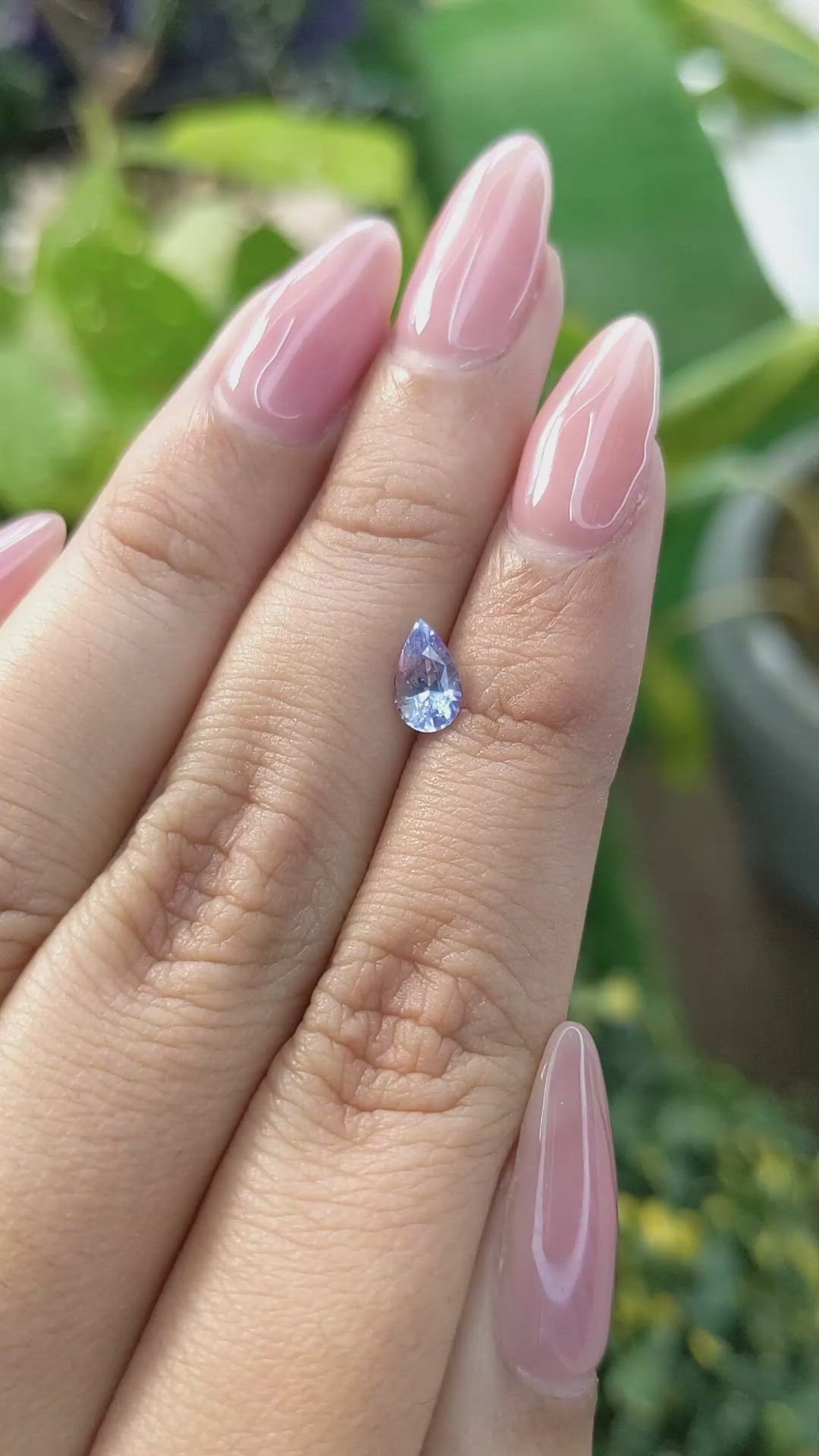0.89 Ct. Blue Sapphire from Ceylon (Sri Lanka) Size Video