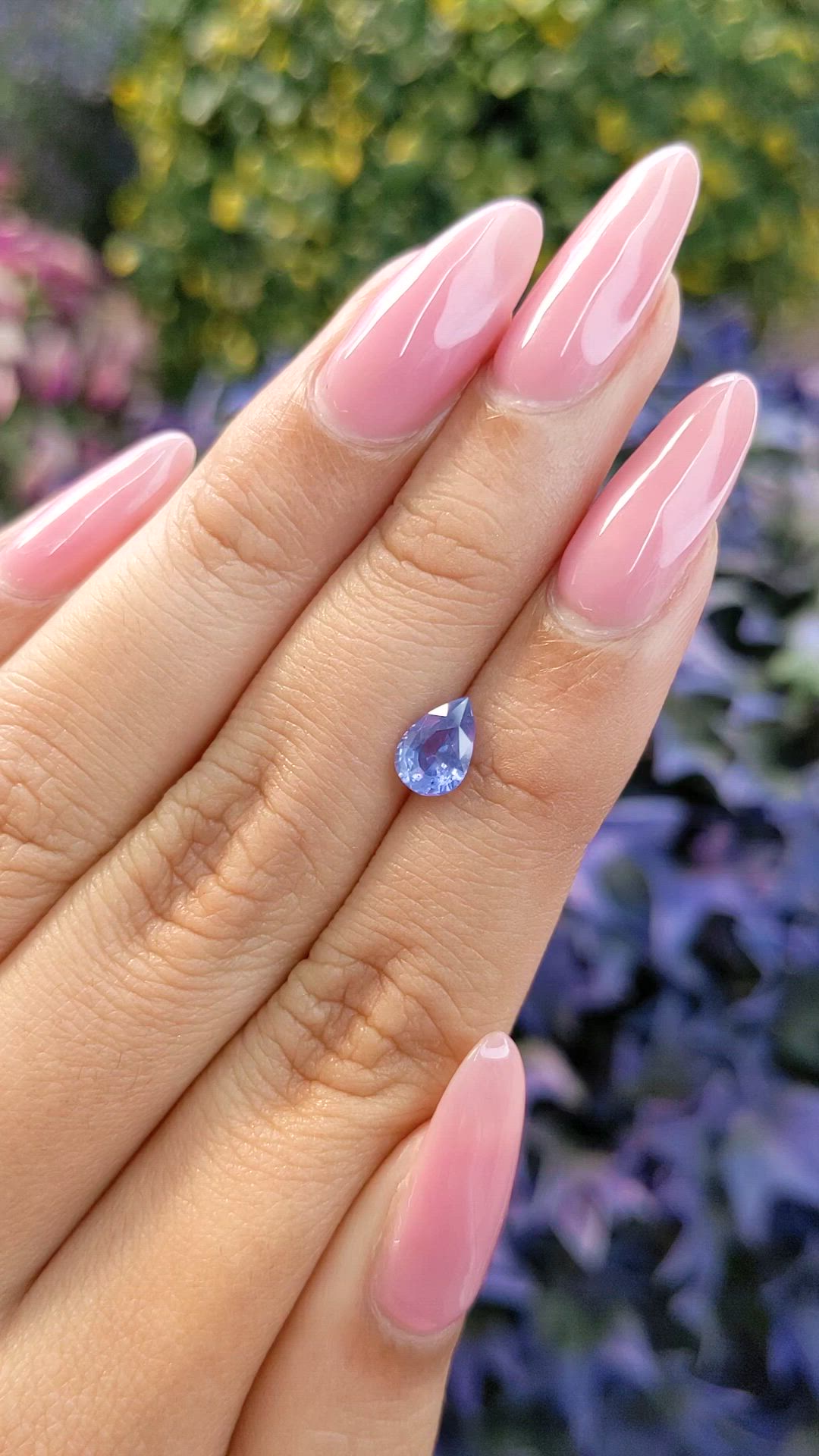 1.04 Ct. Violet Sapphire from Ceylon (Sri Lanka) Size Video