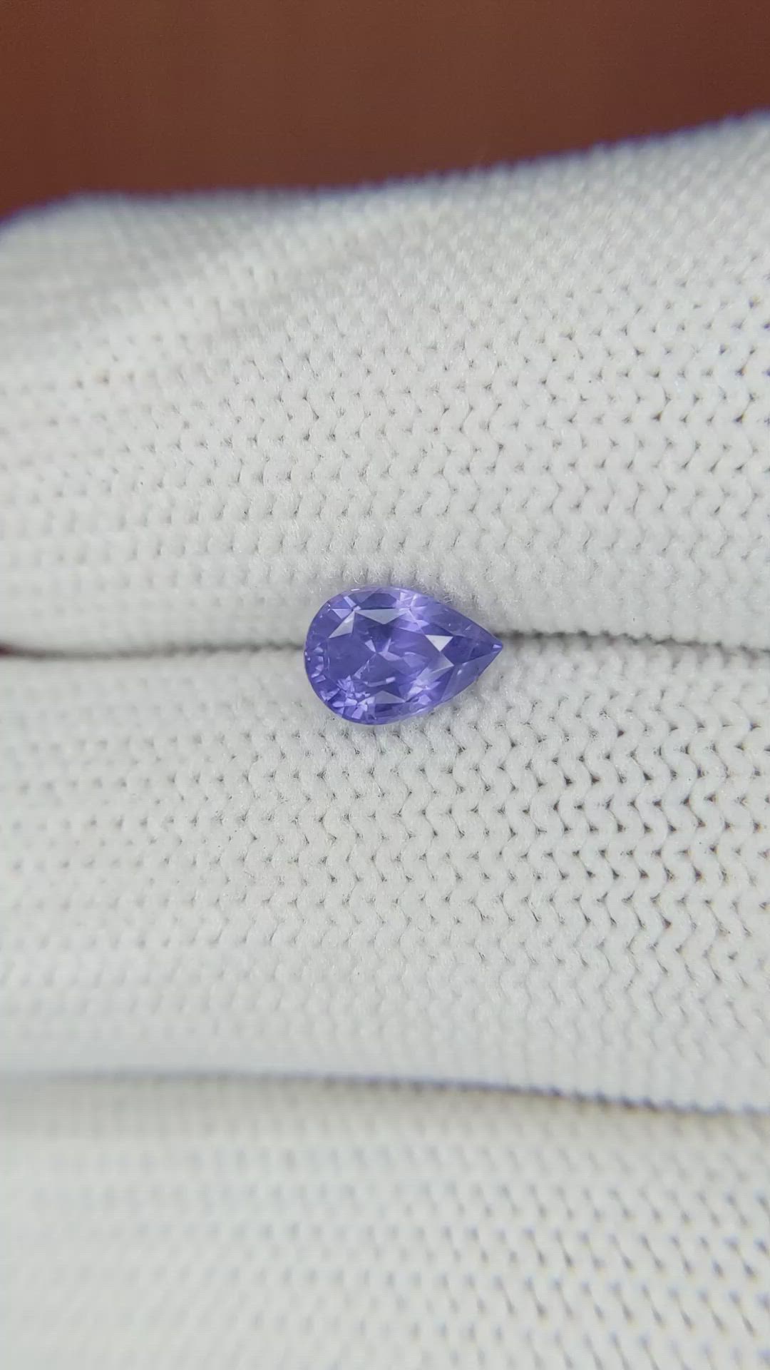 1.04 Ct. Violet Sapphire from Ceylon (Sri Lanka) Size Video