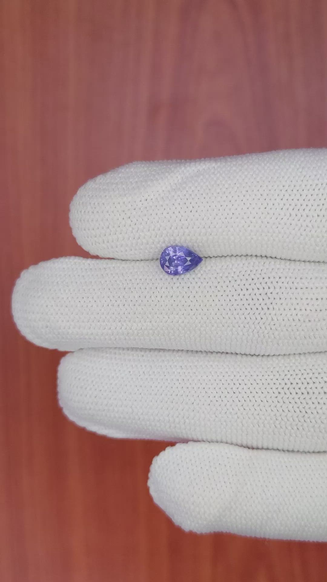 1.04 Ct. Violet Sapphire from Ceylon (Sri Lanka) Size Video