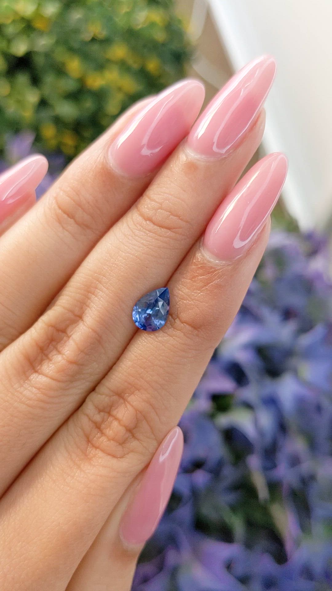 1.21 Ct. Blue Sapphire from Ceylon (Sri Lanka) Size Video
