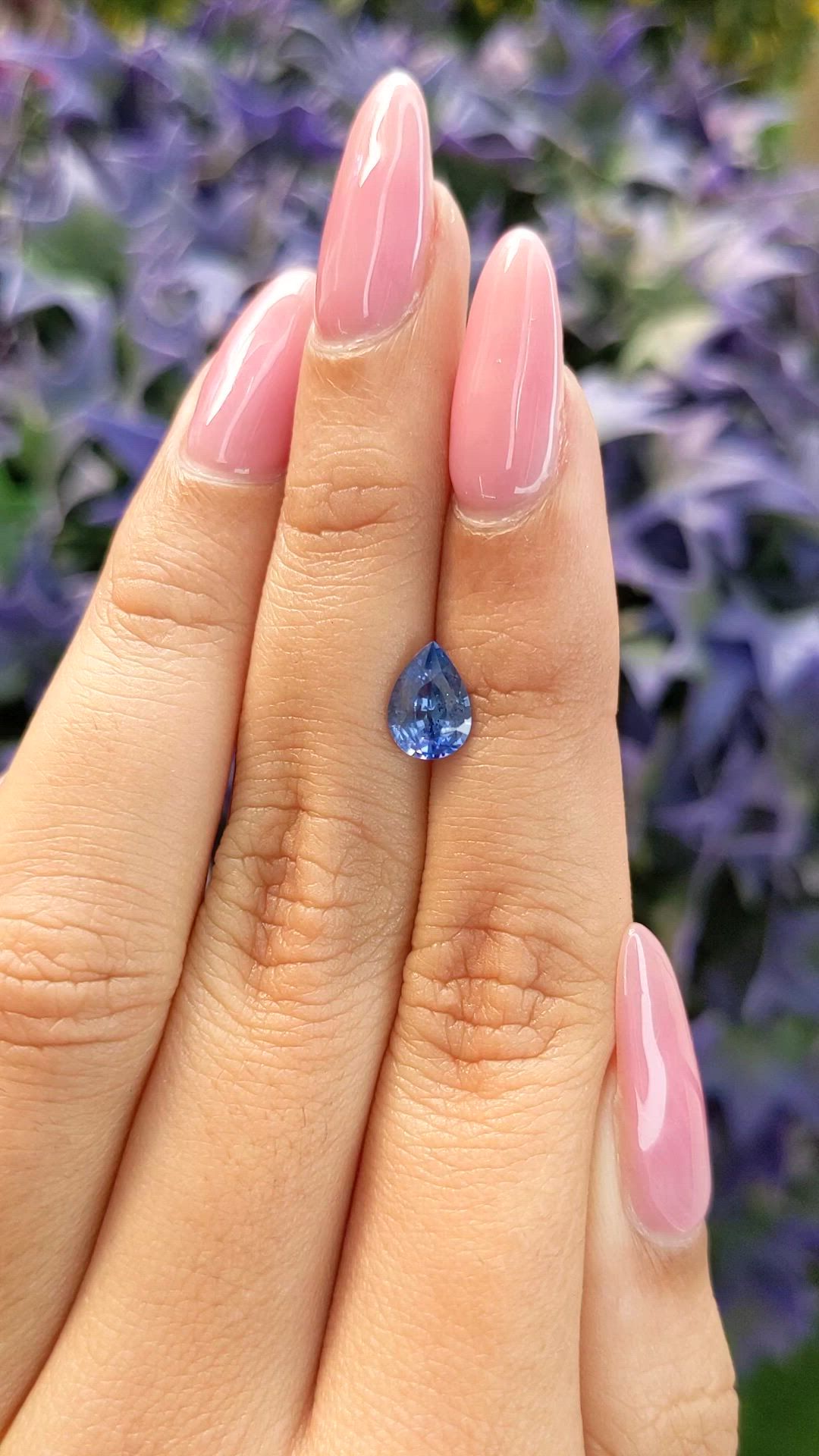 1.21 Ct. Blue Sapphire from Ceylon (Sri Lanka) Size Video