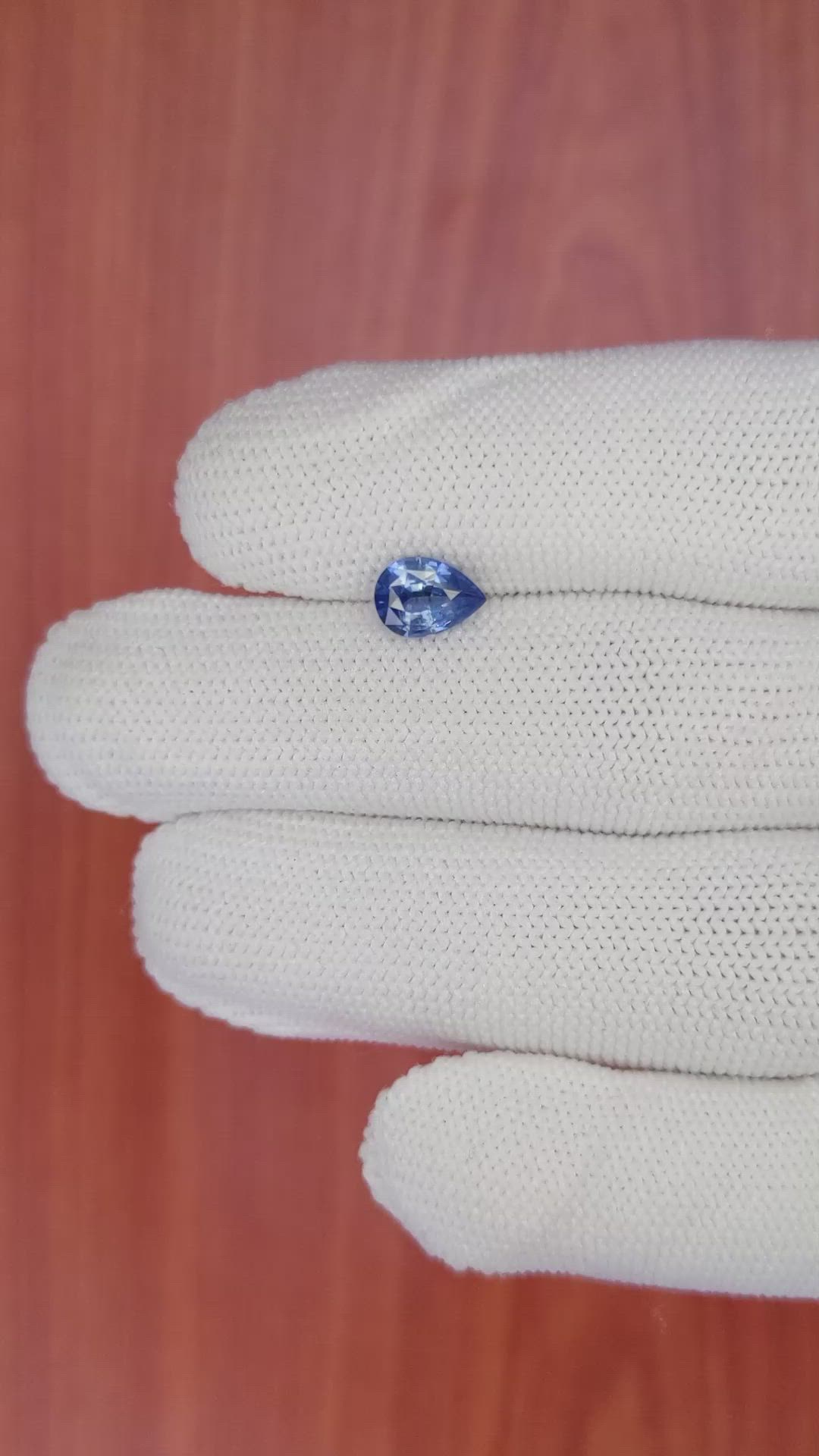 1.21 Ct. Blue Sapphire from Ceylon (Sri Lanka) Size Video